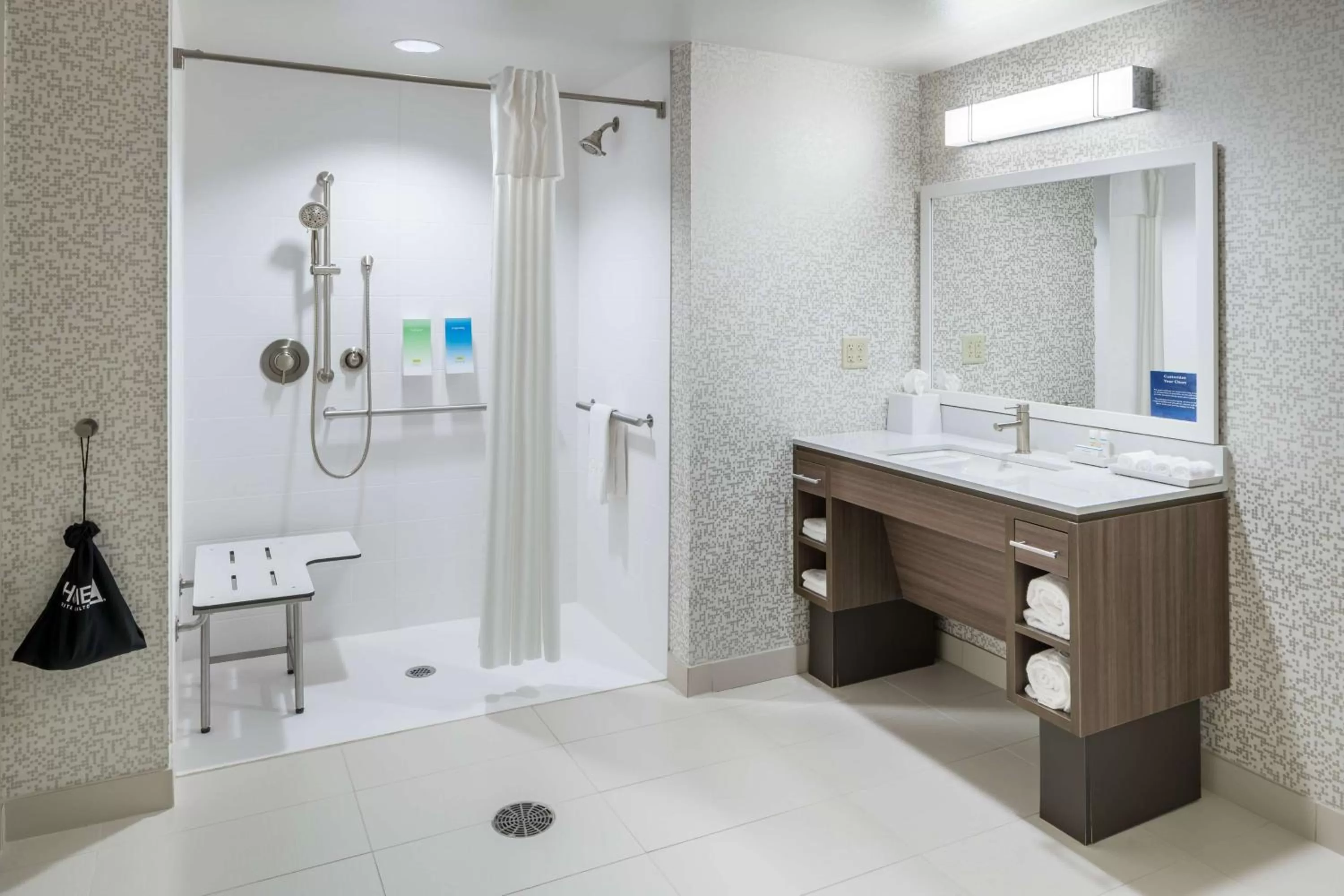 Bathroom in Home2 Suites by Hilton Fort Worth Cultural District