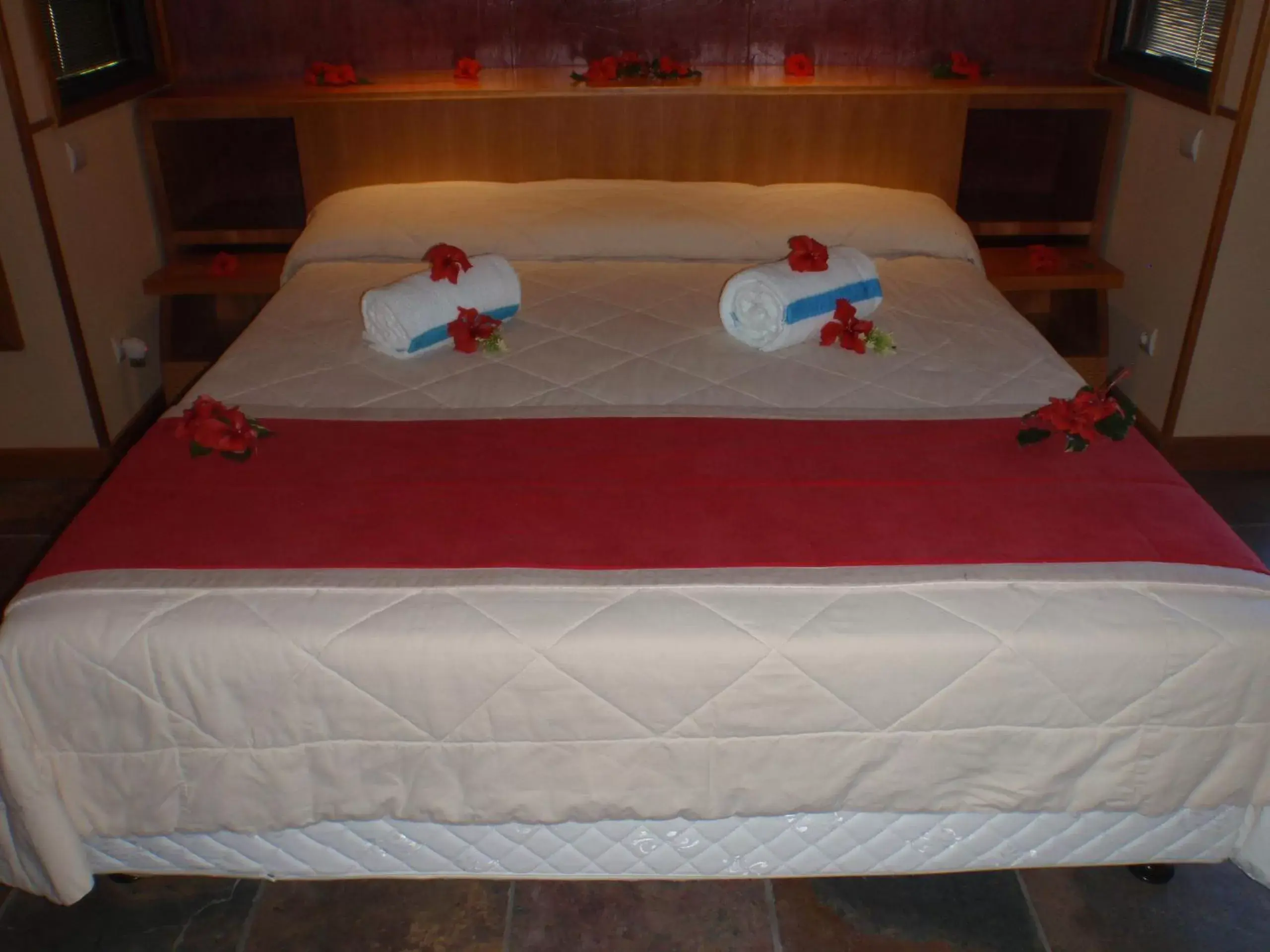 Bed in Maitai Lapita Village Huahine