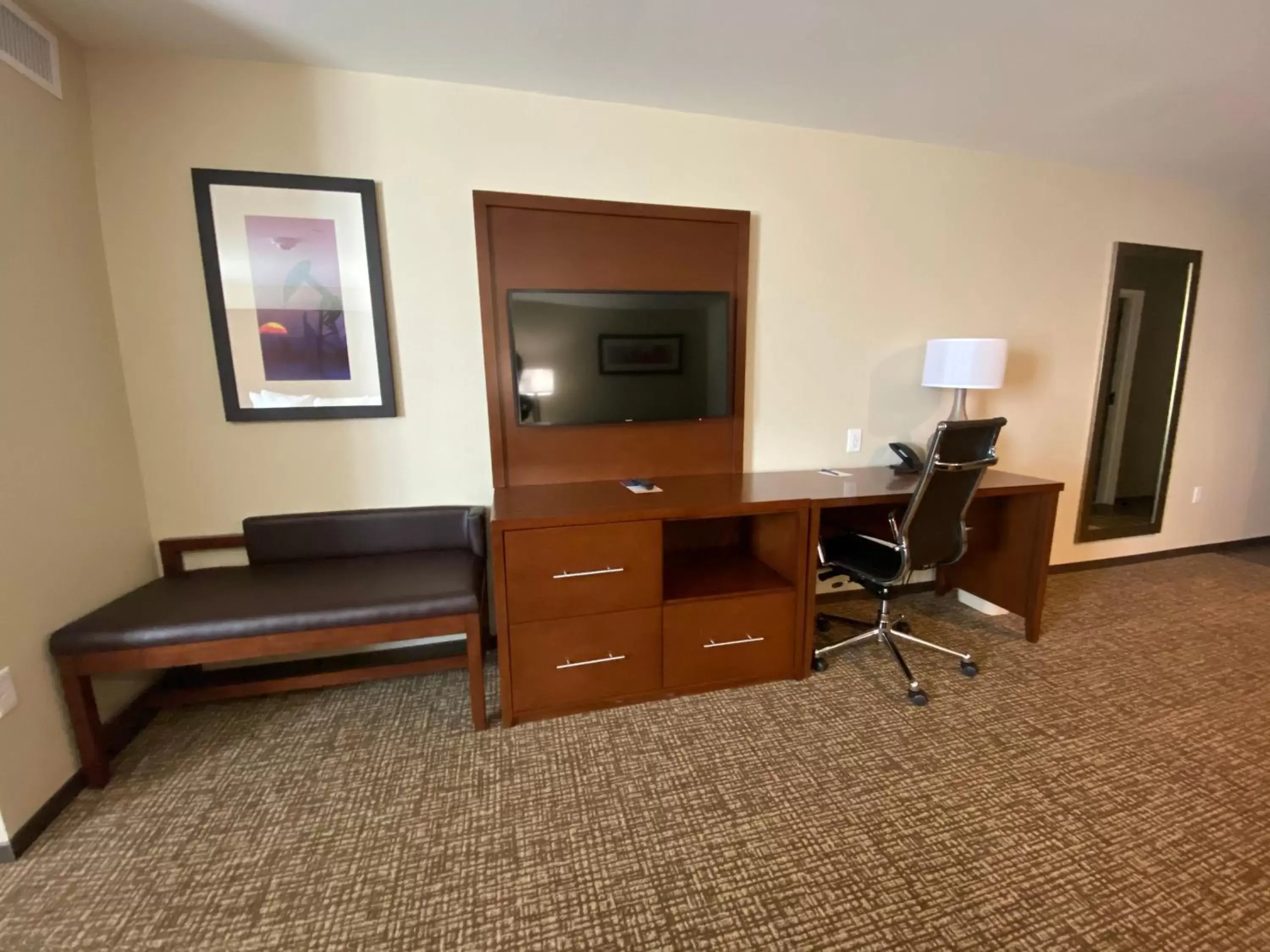 TV and multimedia, TV/Entertainment Center in Comfort Suites Midland West