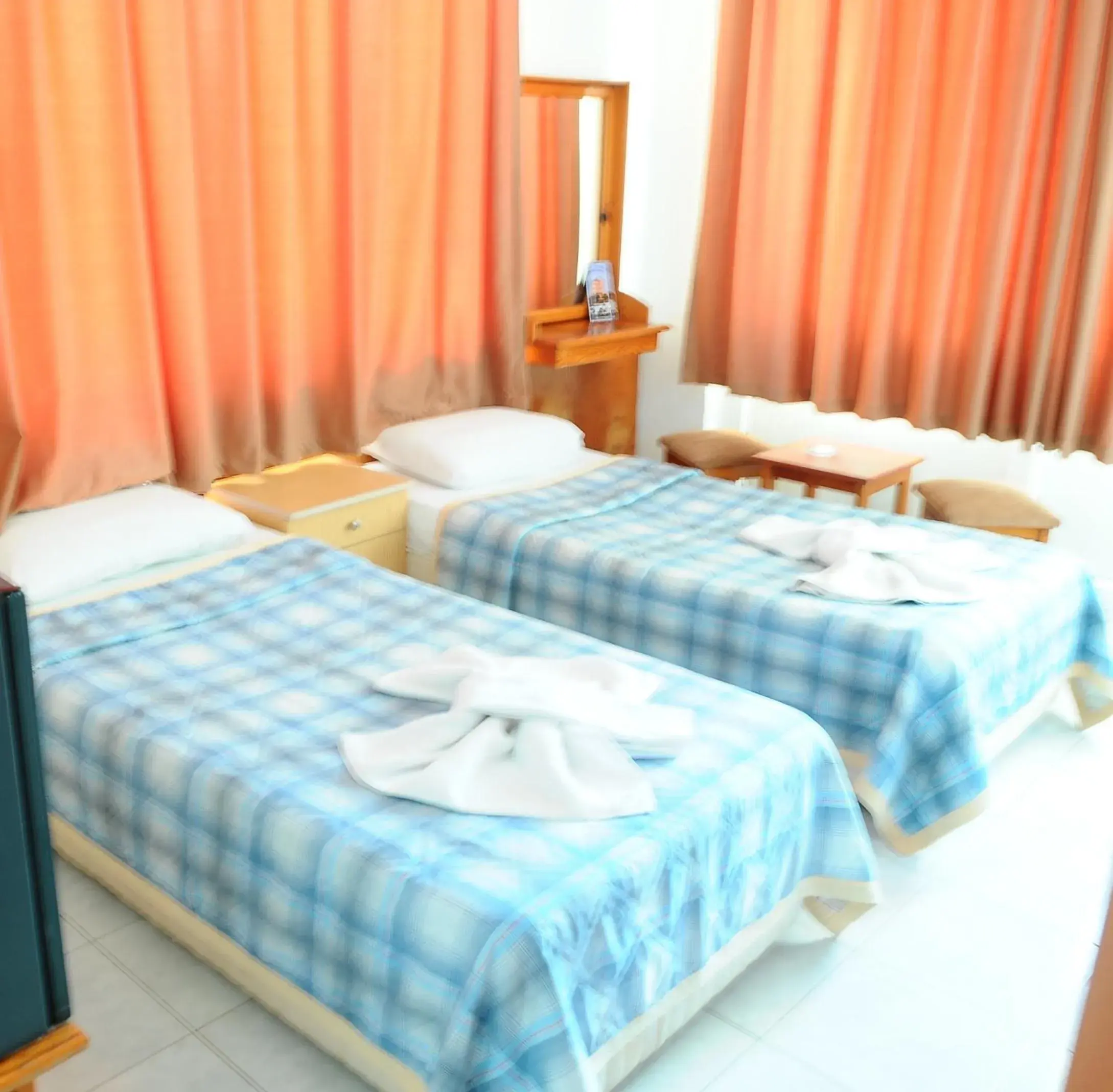 Bed in Kleopatra Beach Yildiz Hotel