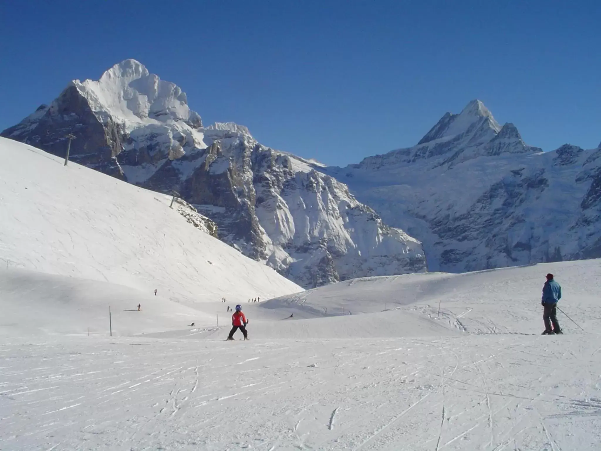 Skiing, Winter in Hotel Tschuggen