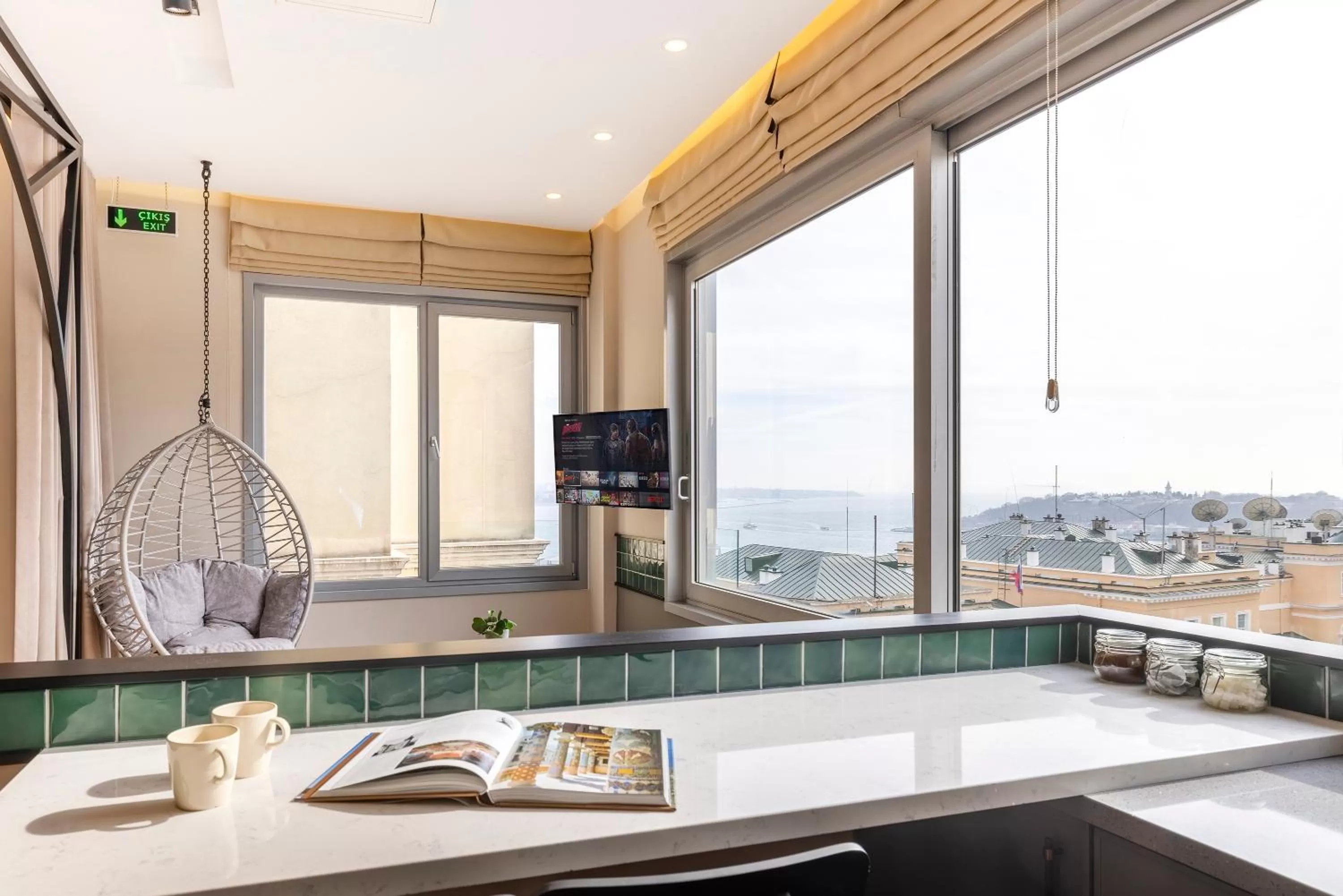 Living room in Upside Apartments