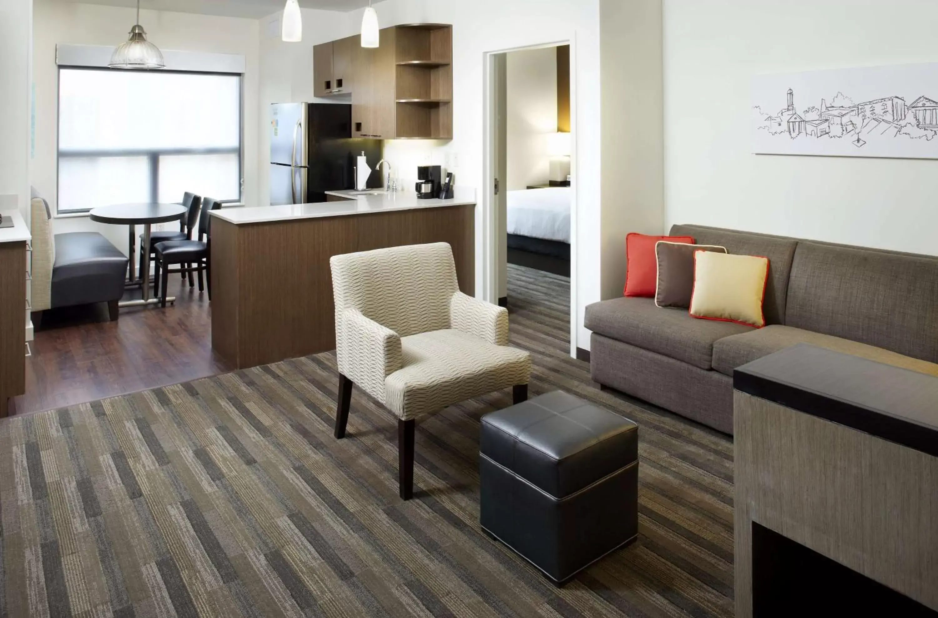 Photo of the whole room, Seating Area in HYATT House Pittsburgh-South Side