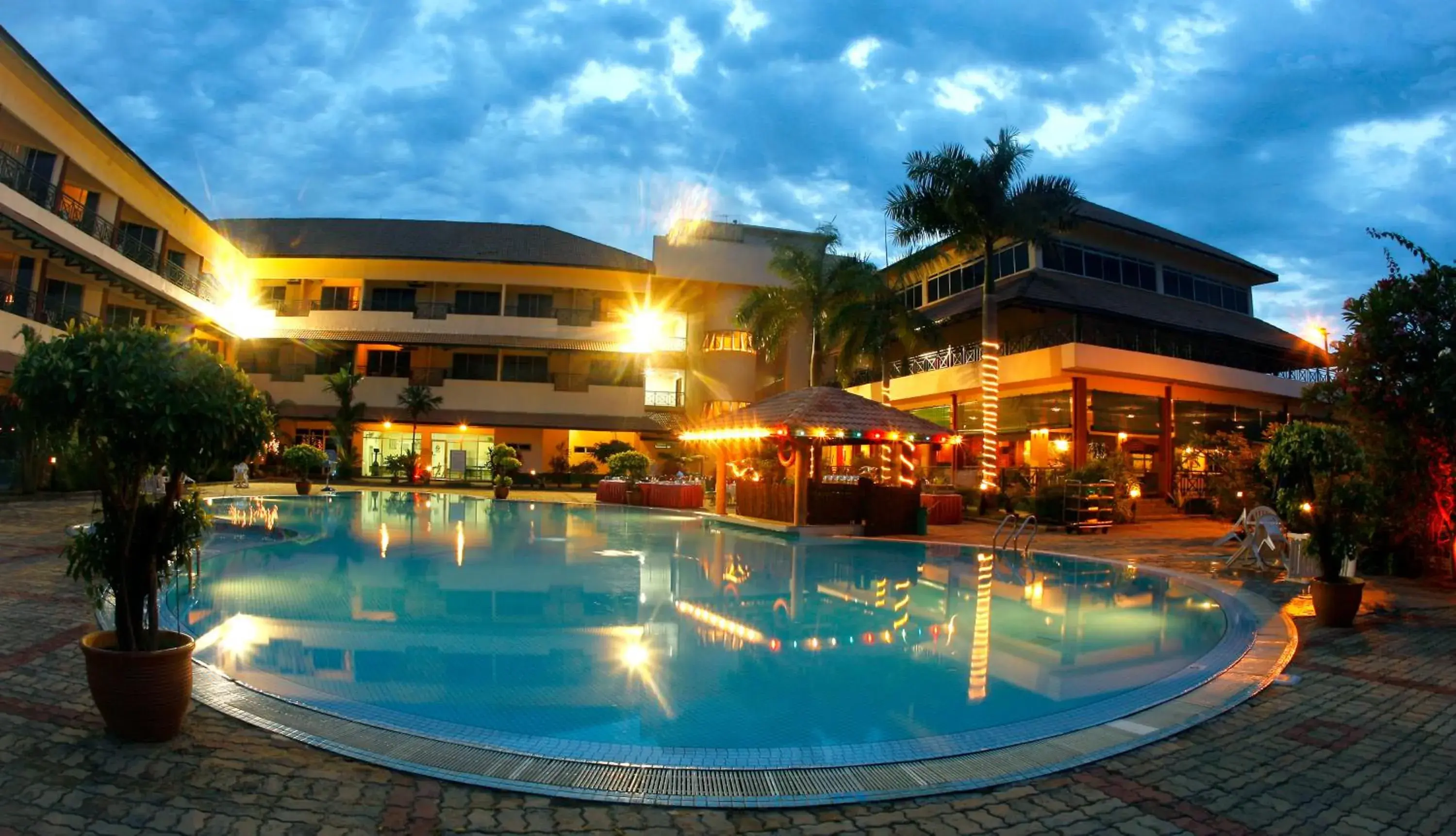 Swimming pool, Property Building in The Qamar Paka Resort