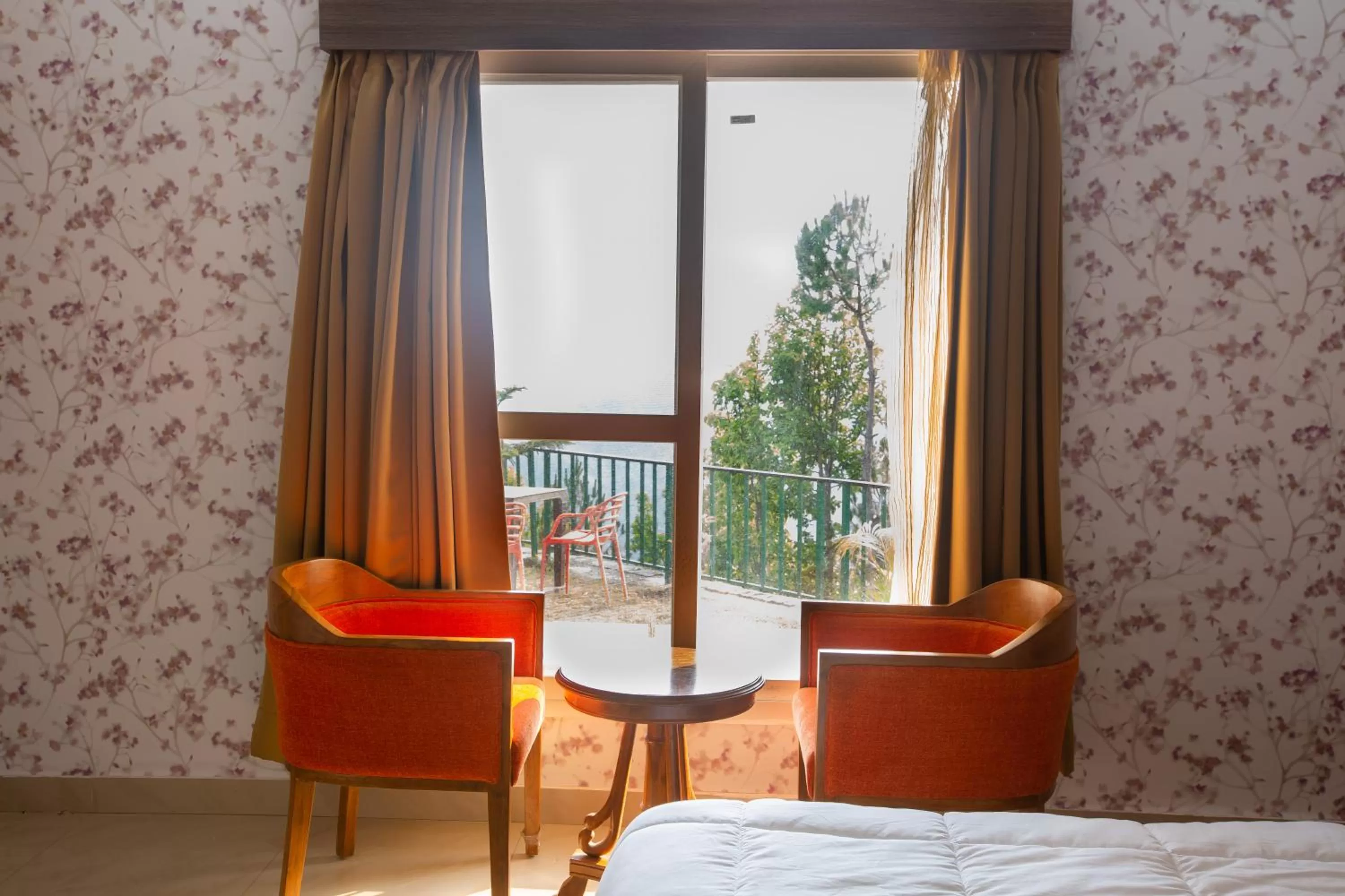 Seating Area in Blue Pine Orchards - Villas