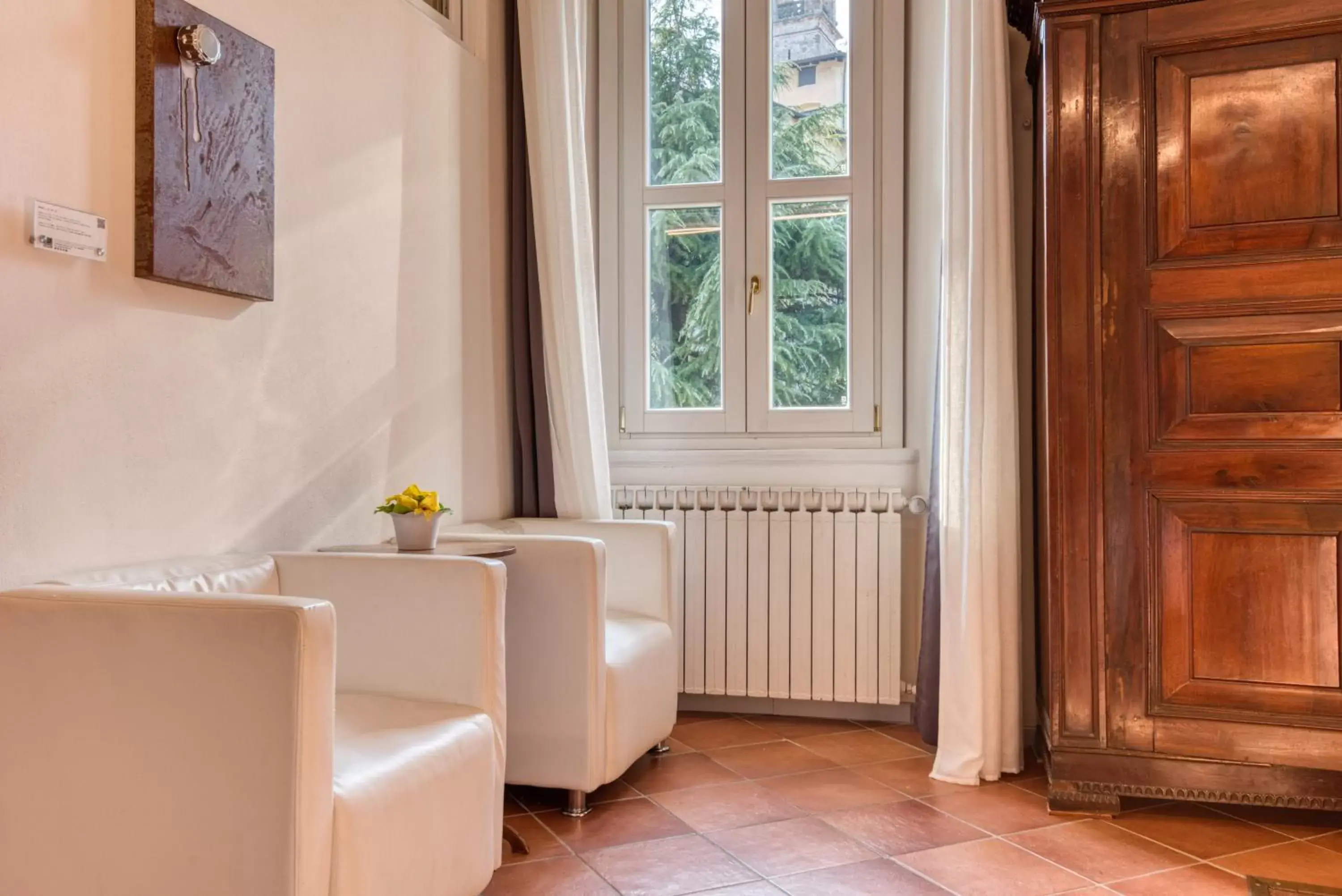 Seating area in Palazzo Rivola