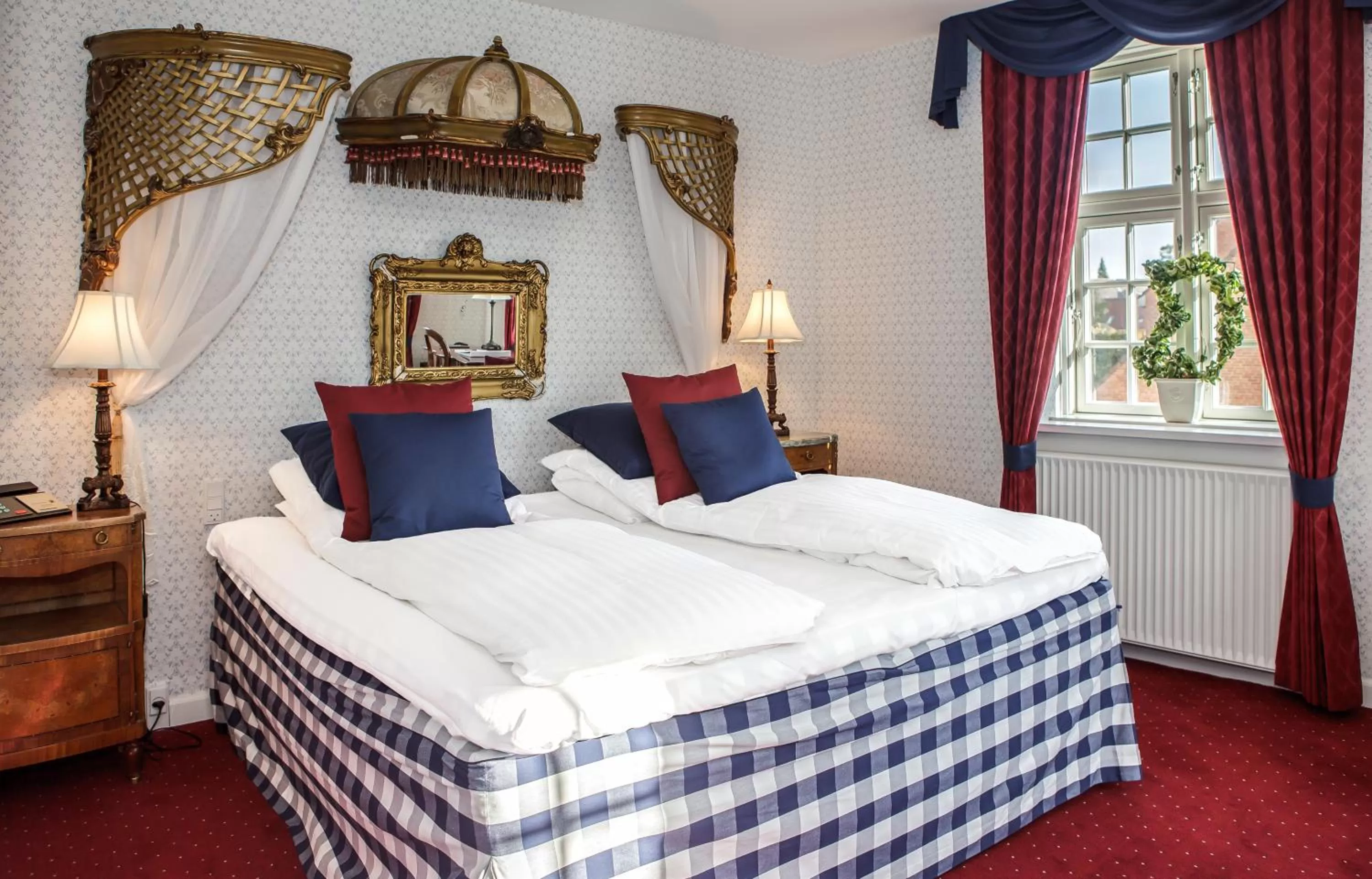 Bed in Hotel Kirstine