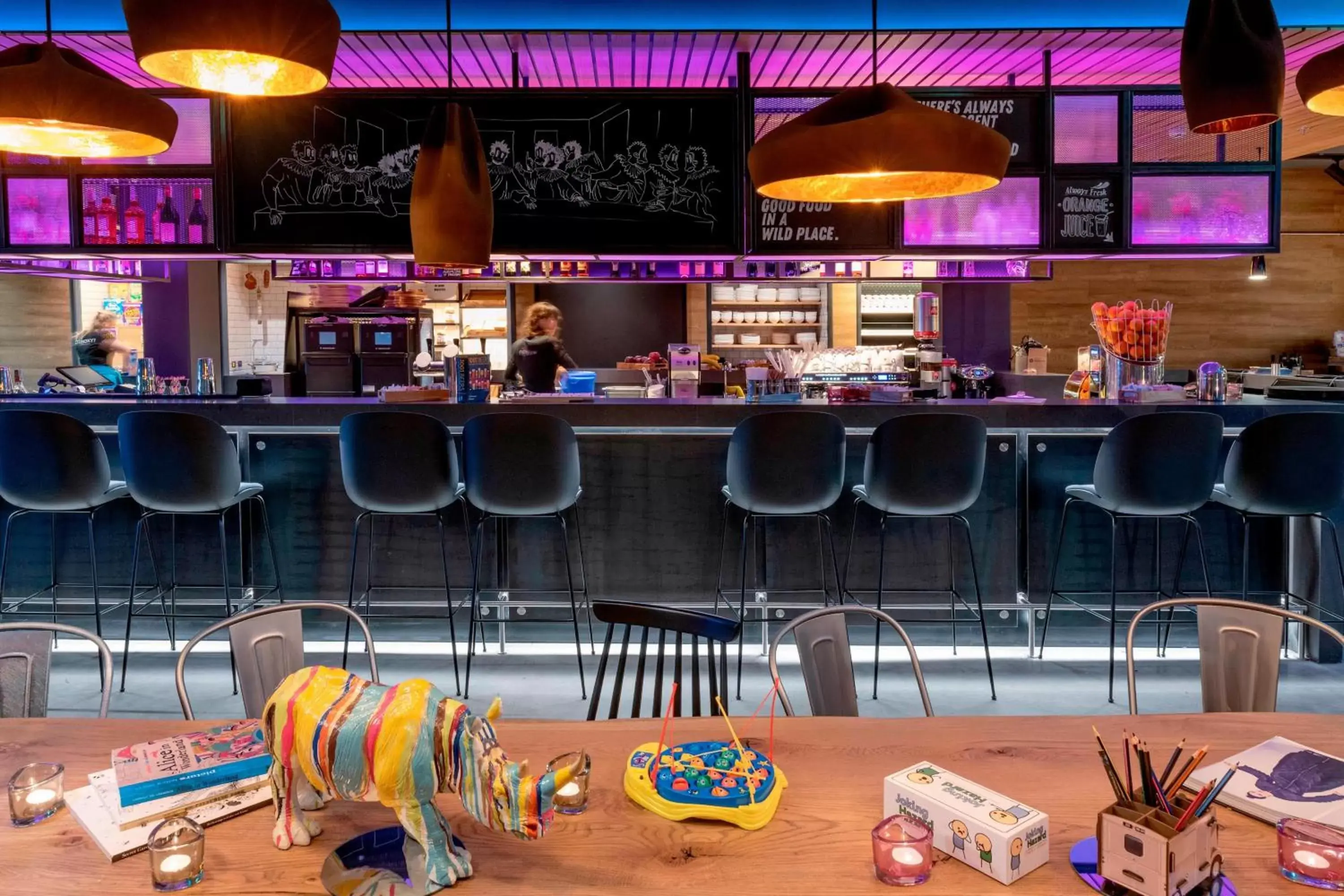 Restaurant/places to eat in Moxy Milan Linate Airport