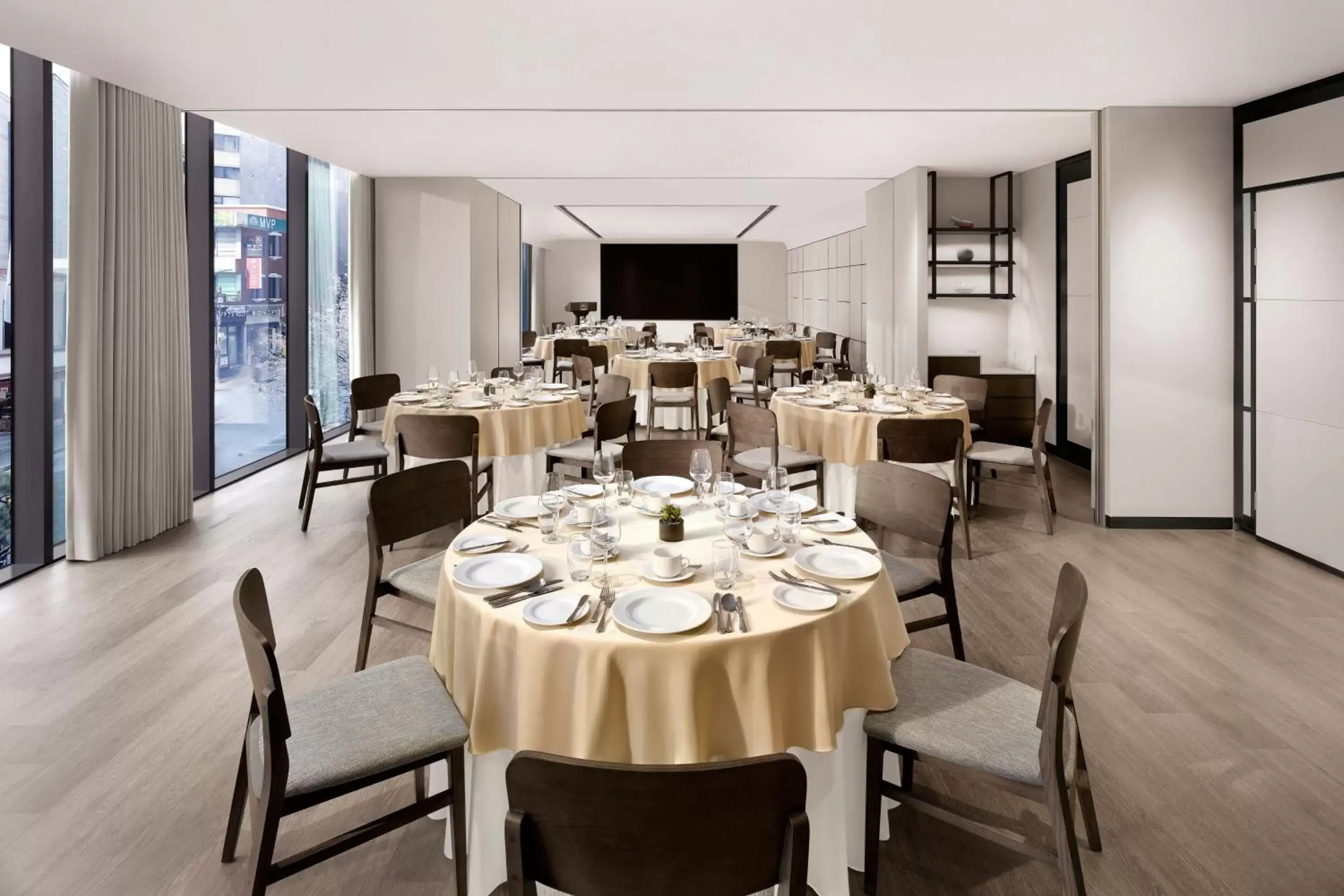 Meeting/conference room, Restaurant/Places to Eat in AC Hotel by Marriott Seoul Gangnam