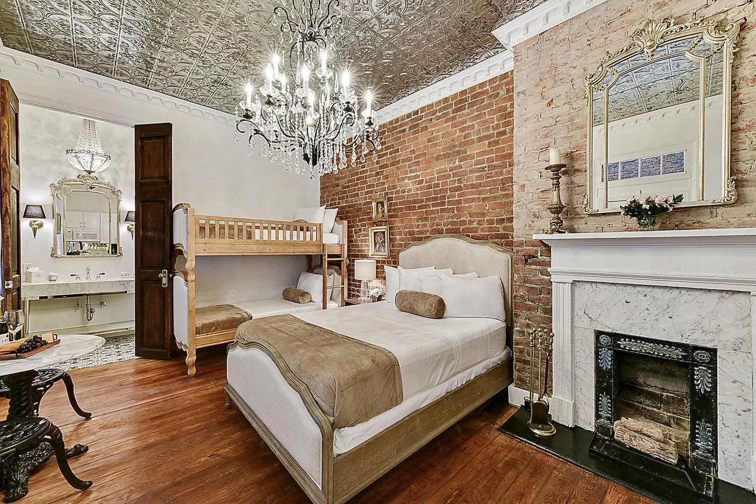 Bed in French Quarter Mansion