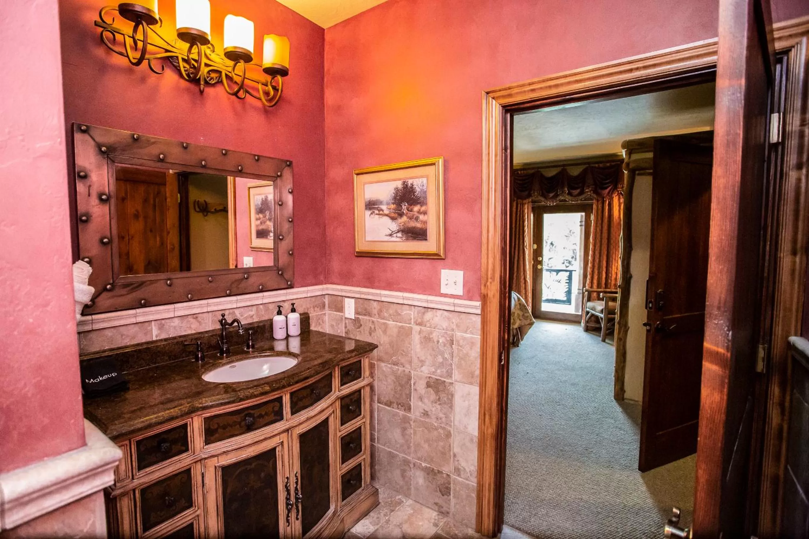 Bathroom in Main St Loft Overlooking Train Yard - Lofts Sterling & Sage - Toltec