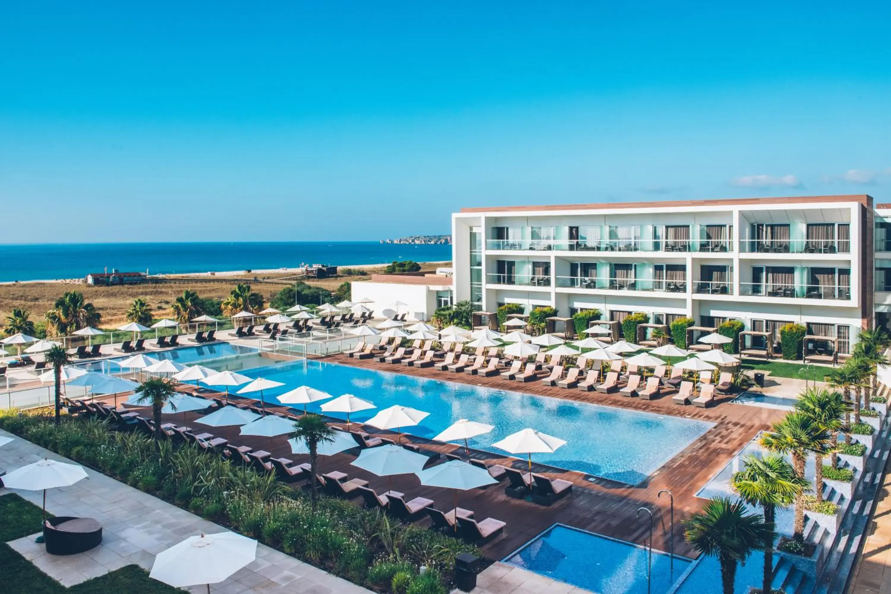 Pool view in Iberostar Selection Lagos Algarve Pool view in Iberostar Selection Lagos Algarve