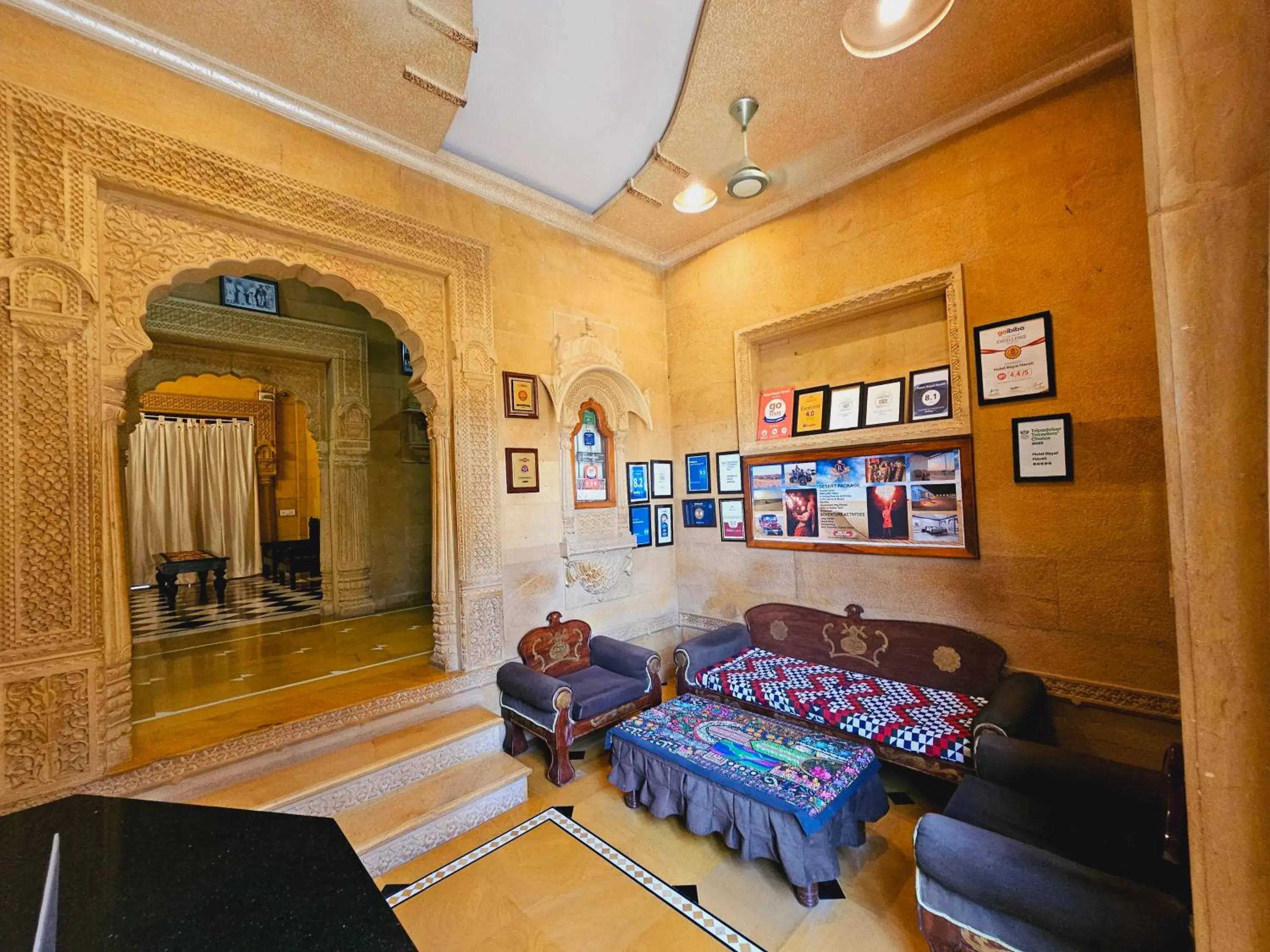 Seating Area in Hotel Royal Haveli