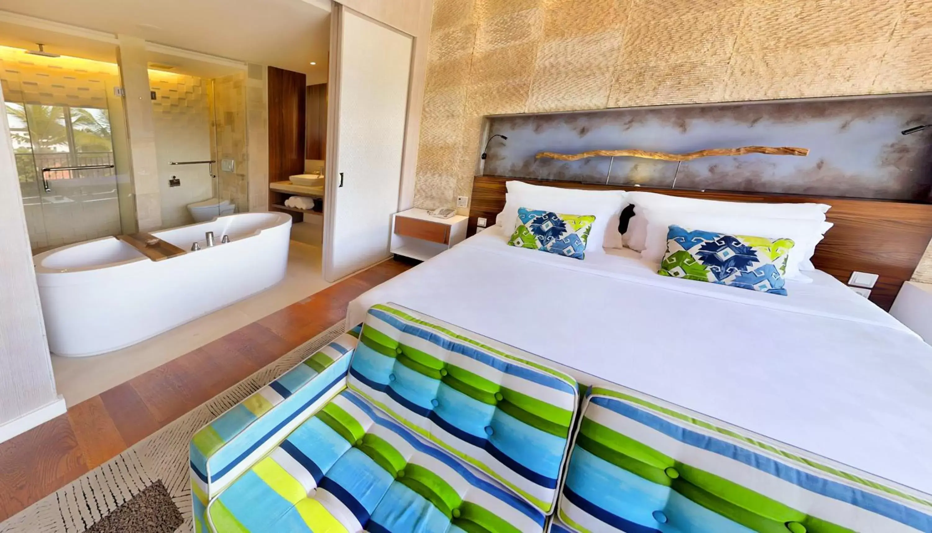 Bed in TS SUITES Seminyak Bali