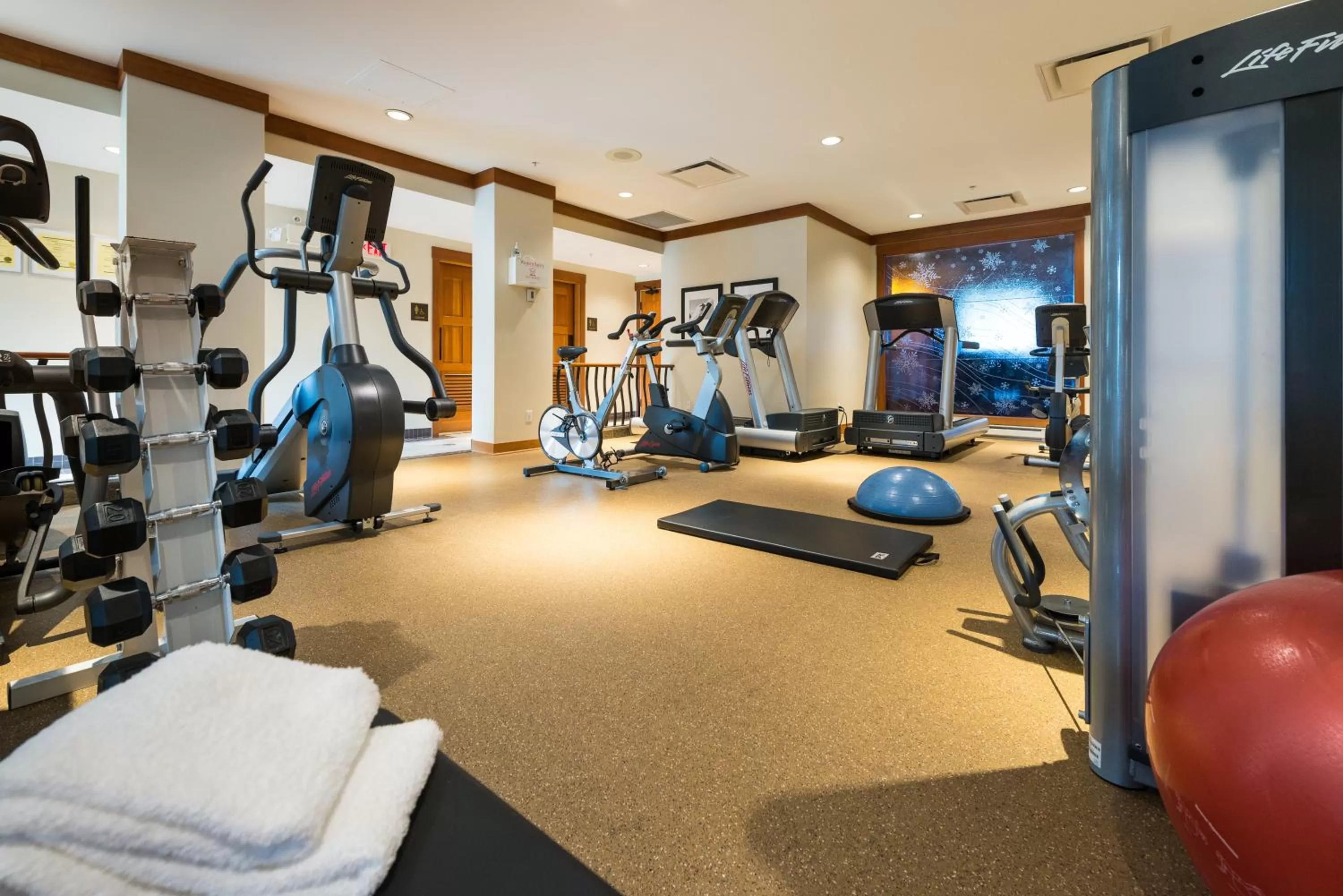 Fitness centre/facilities in First Tracks Lodge