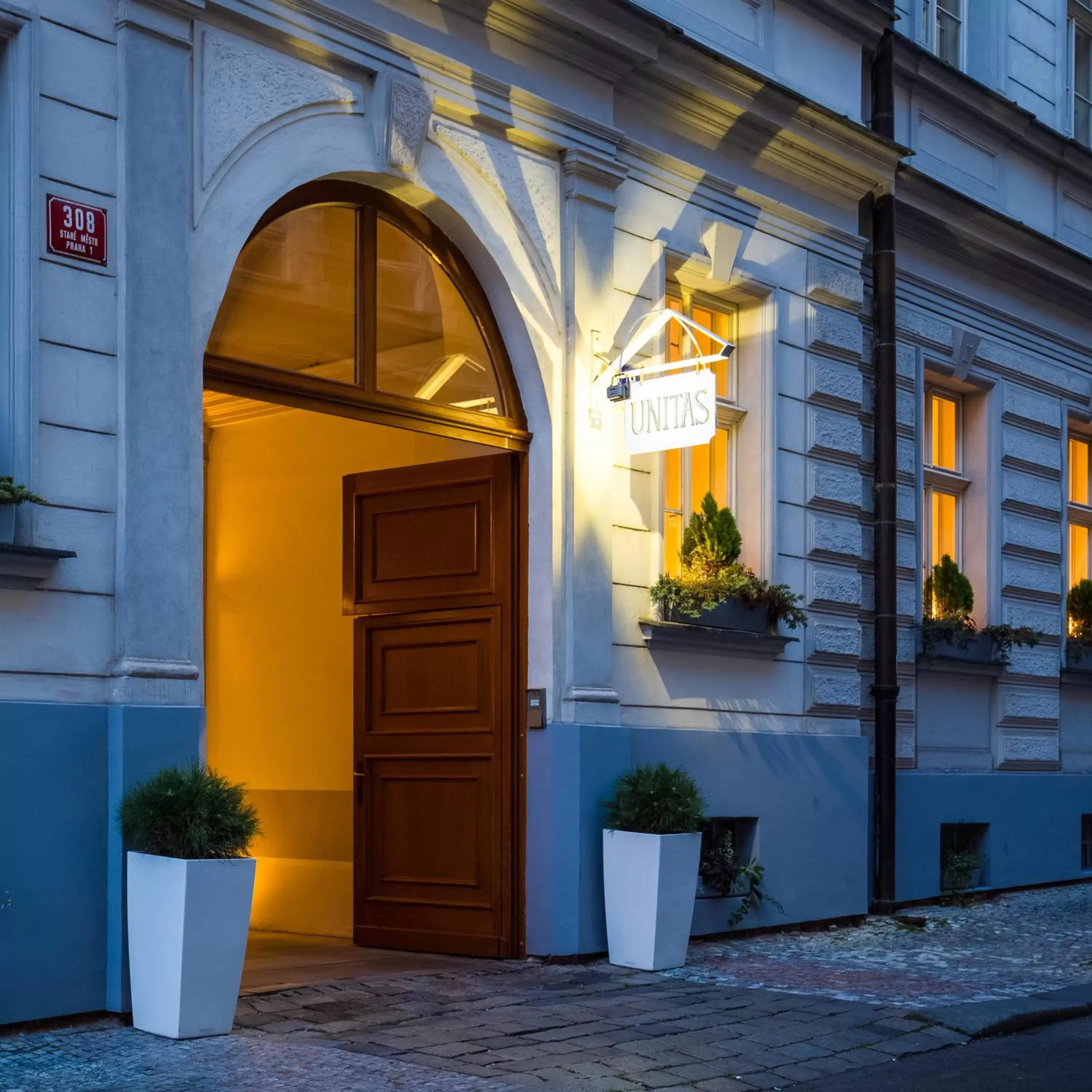 Facade/entrance in Unitas Hotel