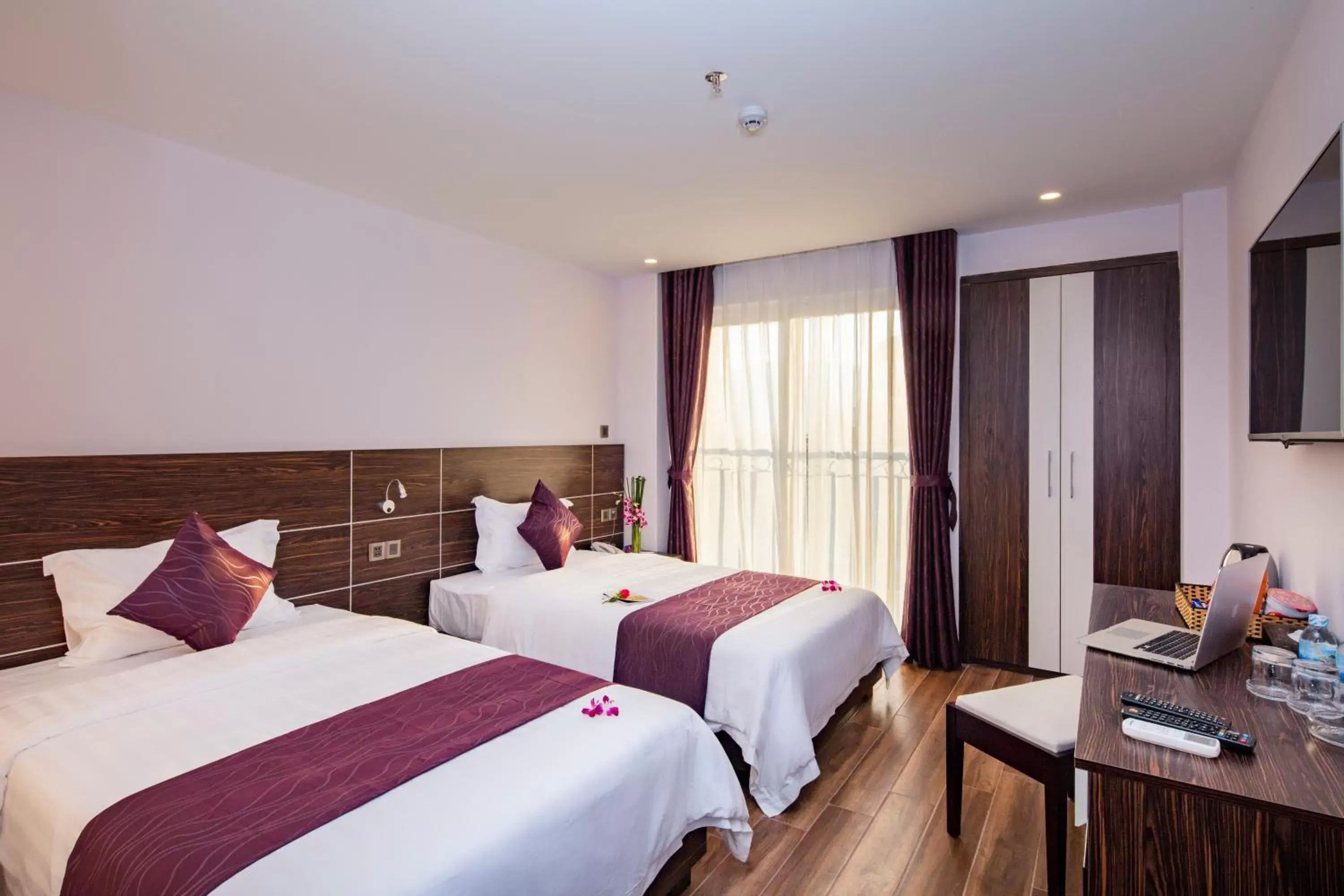 Bed in Balcony Nha Trang Hotel