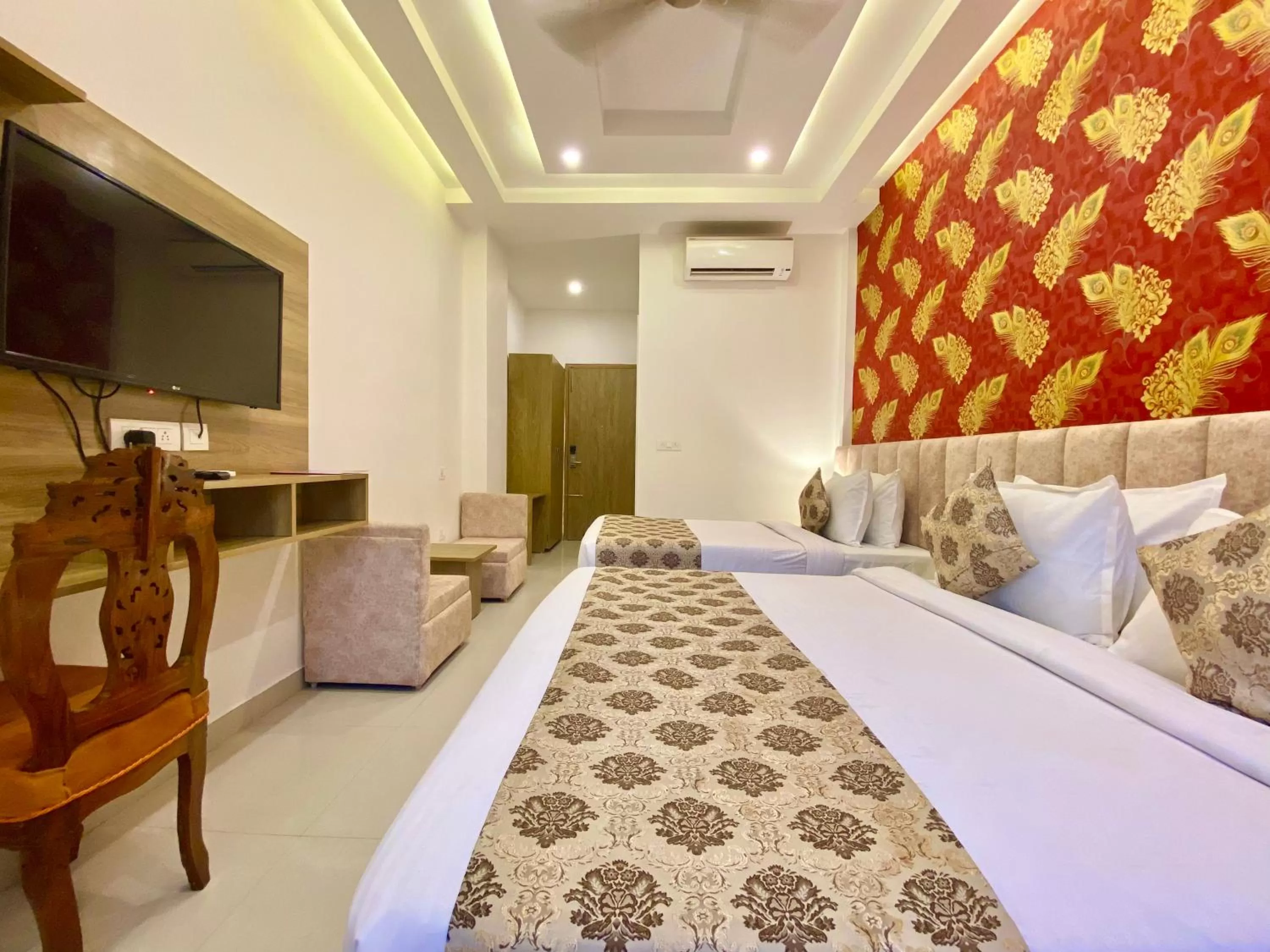 Bed in Arogyadham Wellness Retreat