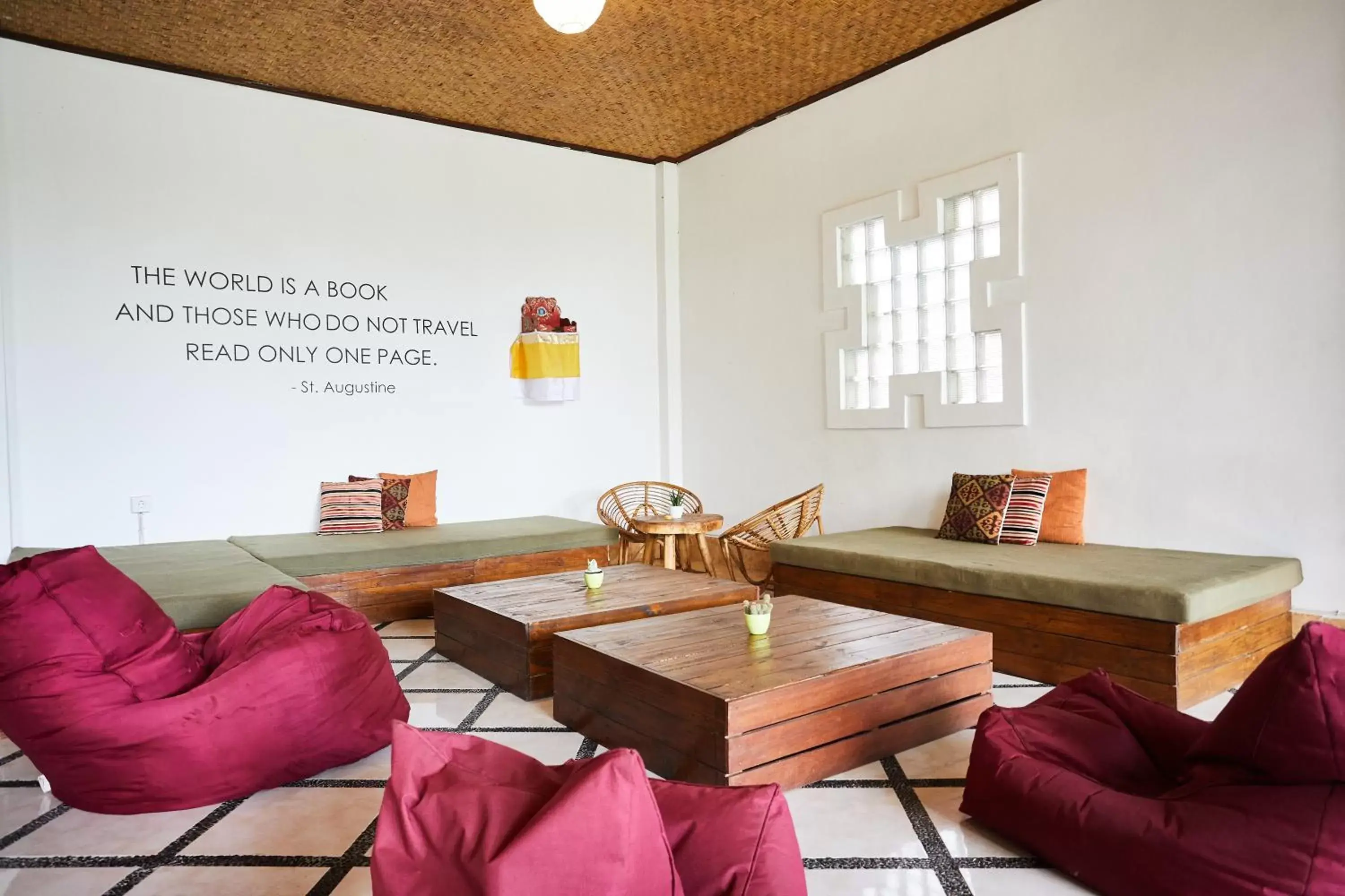 Living room in Outpost Ubud Living room in Outpost Ubud