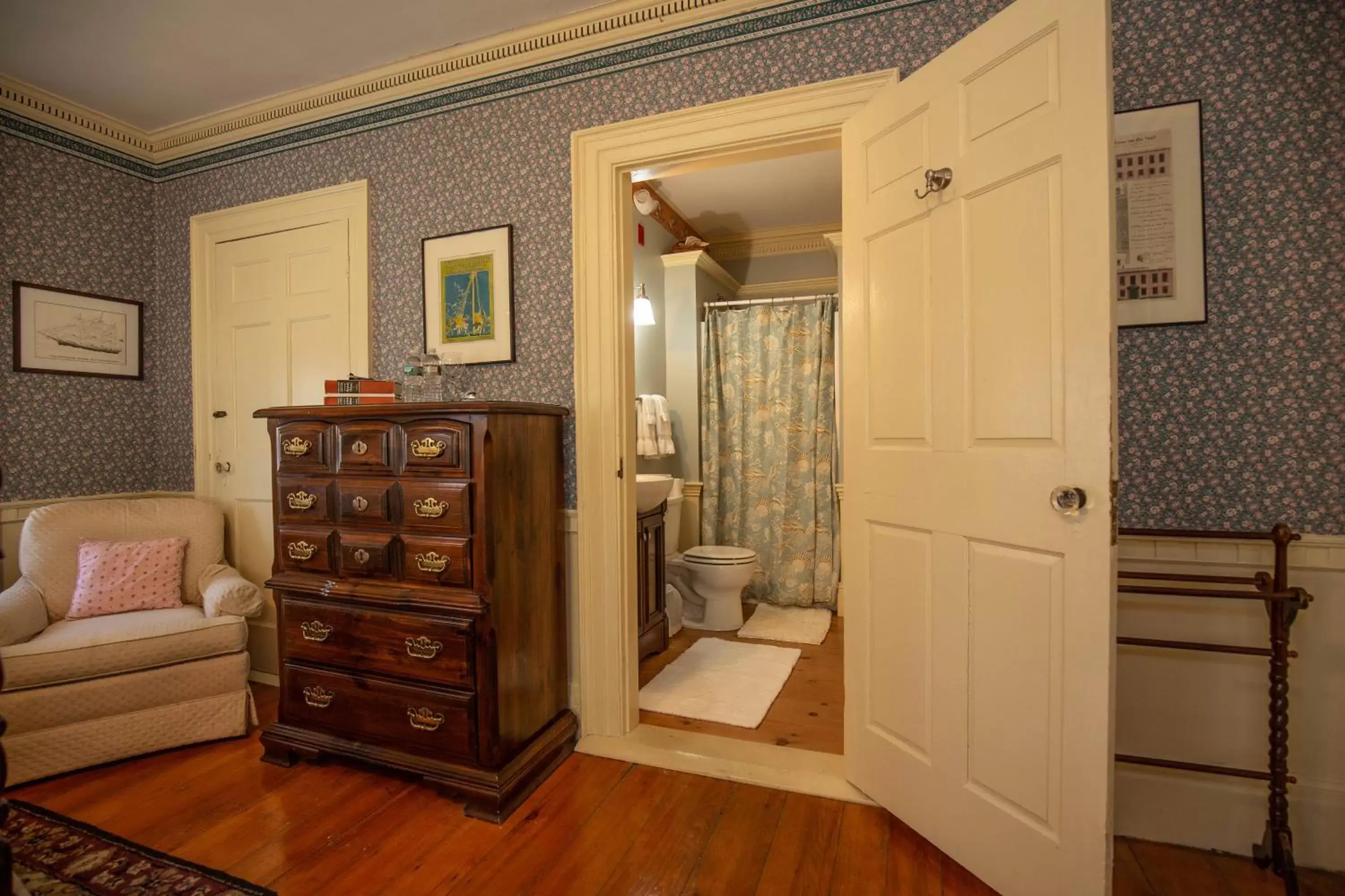 Bedroom, Bathroom in Clark Currier Inn