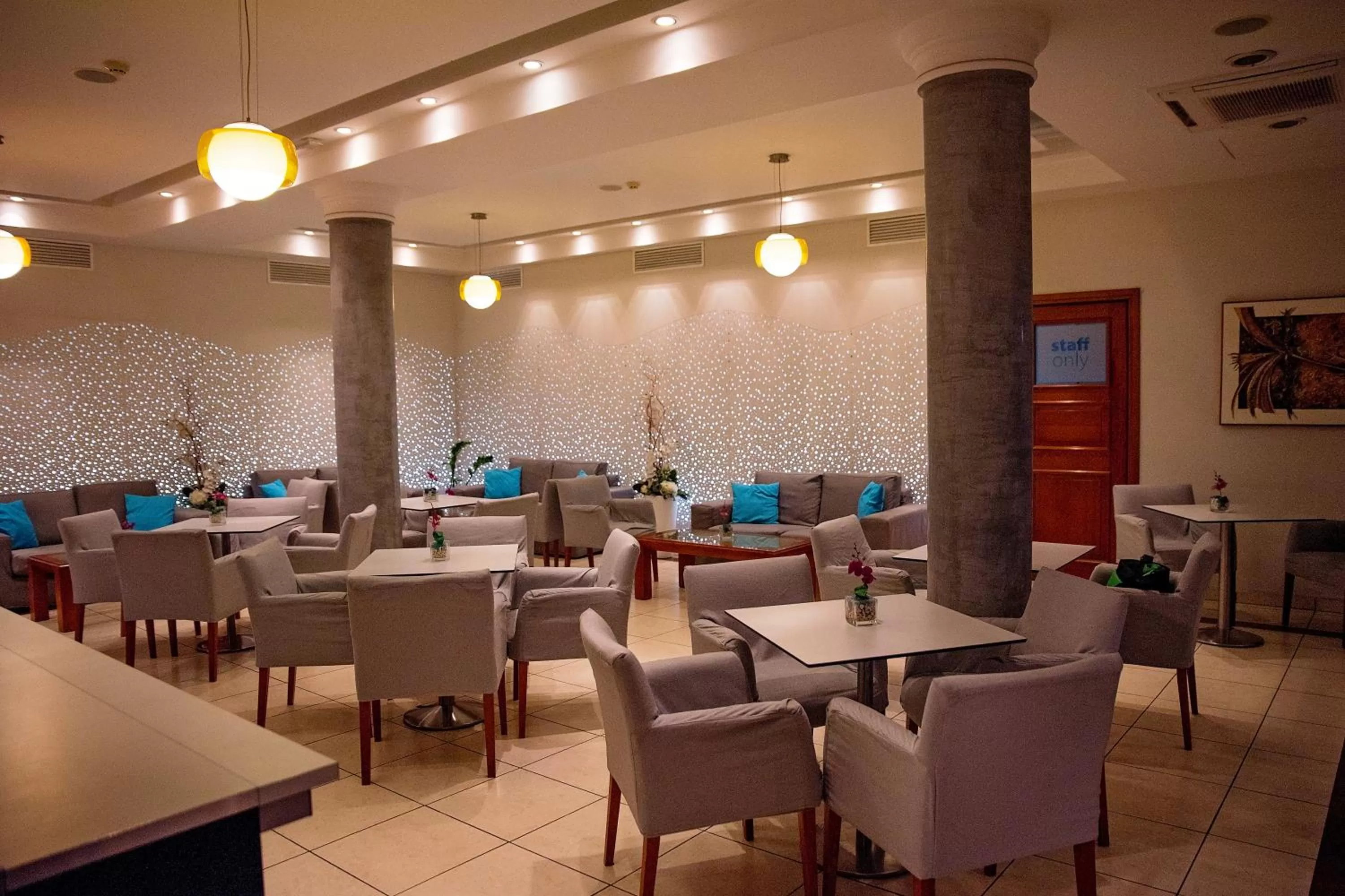 Lounge or bar in Pyramos Hotel