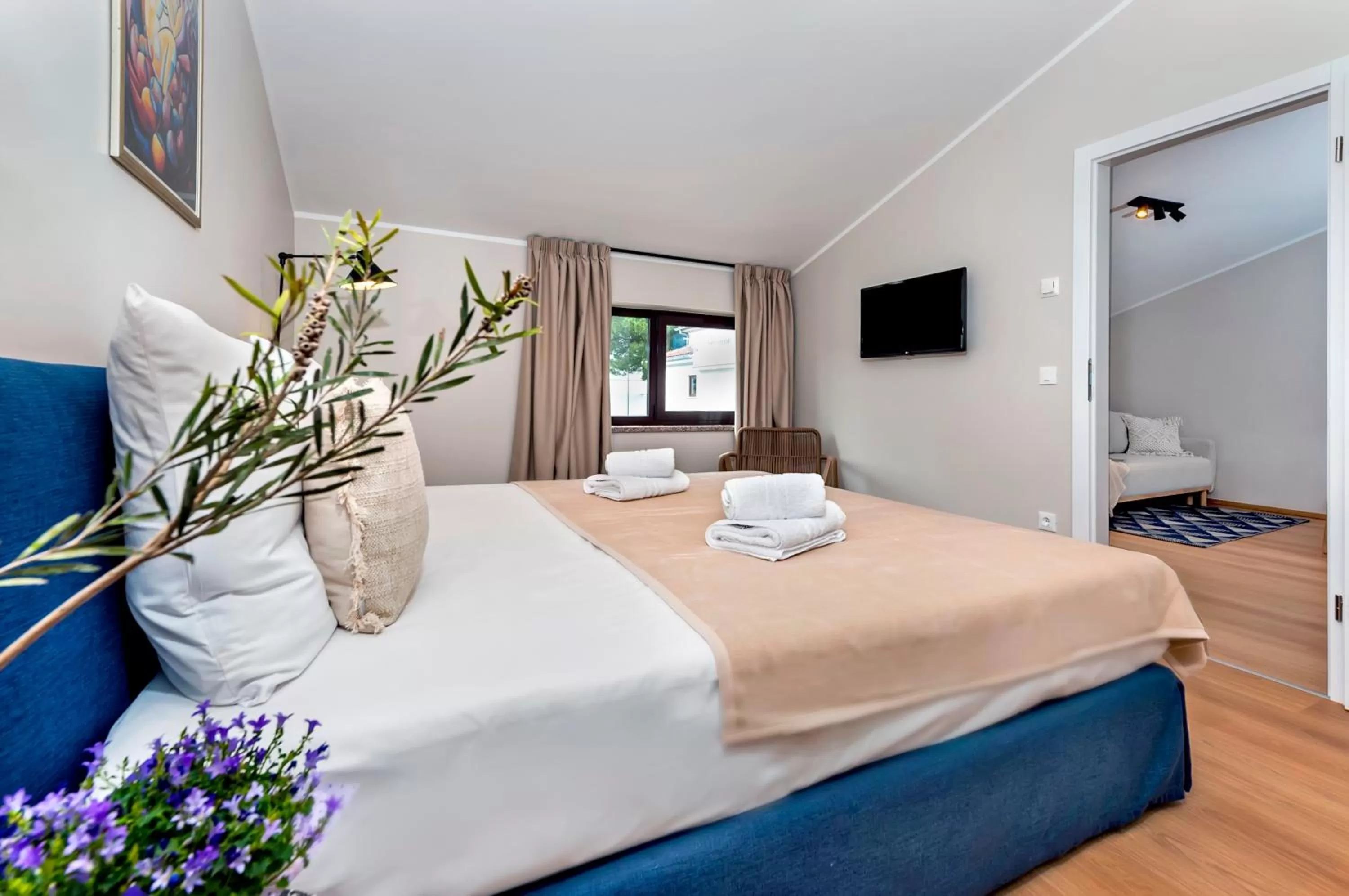 Bed in Sunset Residence Rovinj