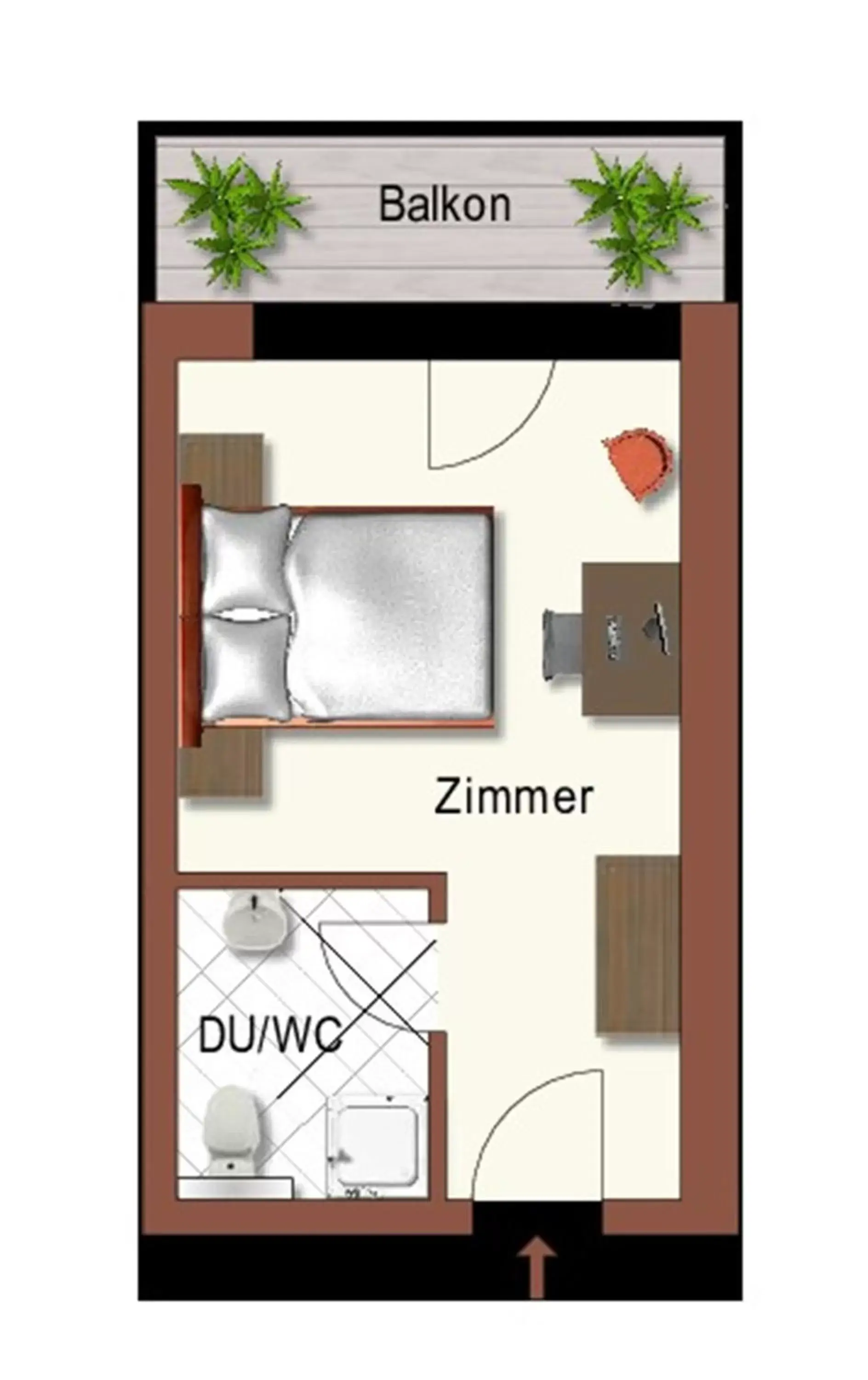 Photo of the whole room, Floor Plan in Hotel Kögele