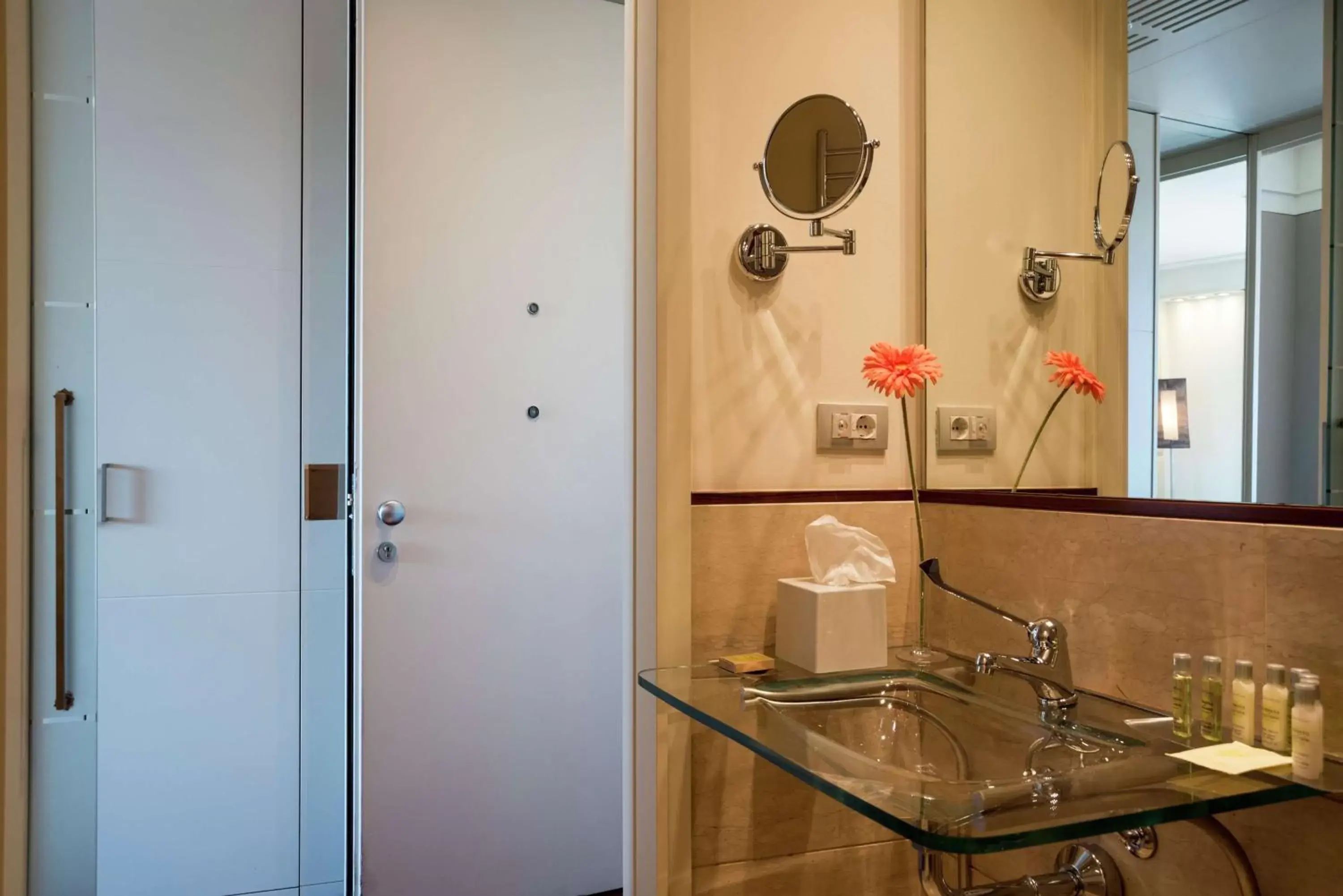 Bathroom, Kitchen/Kitchenette in Hilton Florence Metropole