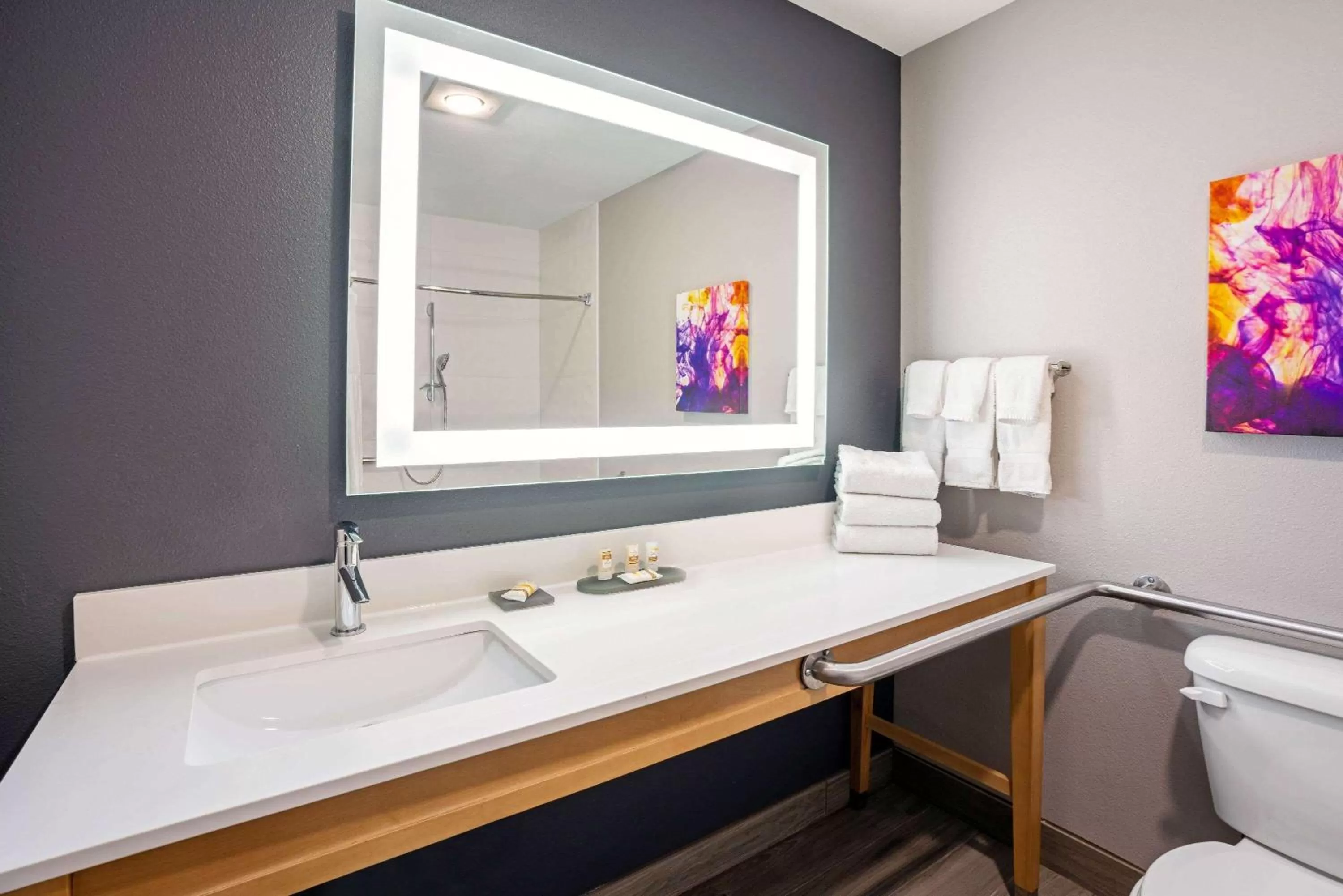 Bathroom in La Quinta by Wyndham Seattle Federal Way