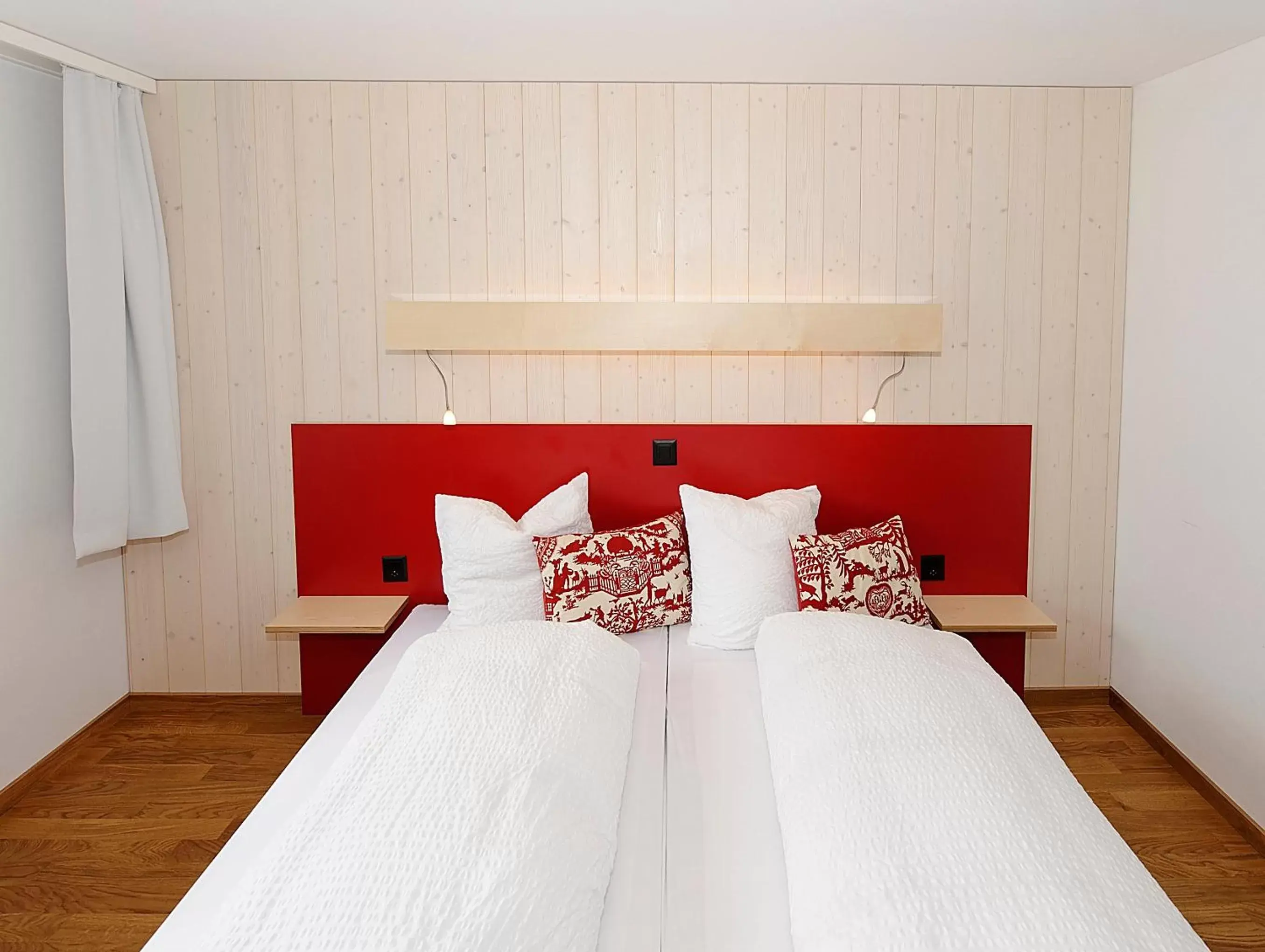 Bed in Alpinhotel Bort Bed in Alpinhotel Bort