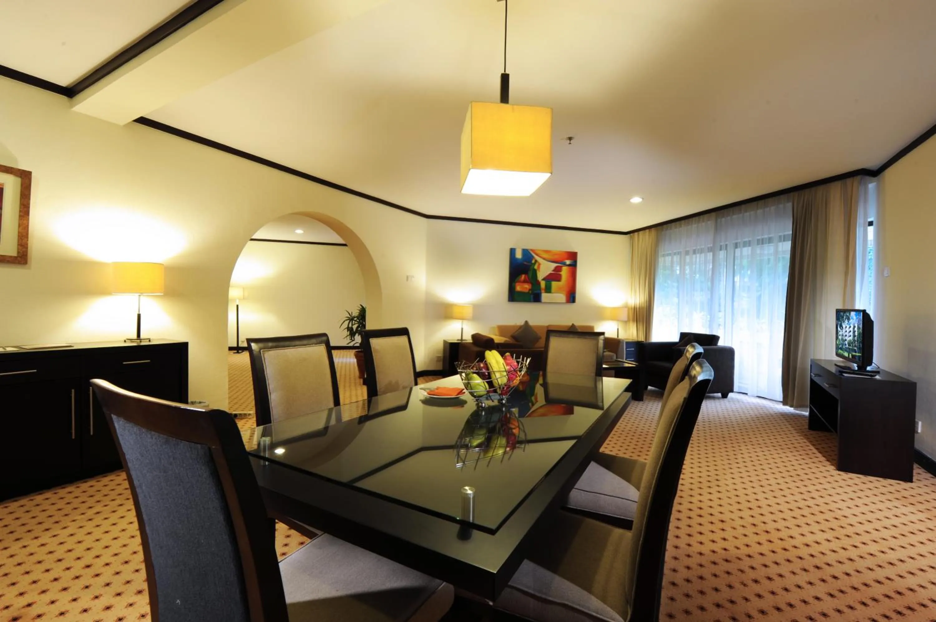 Dining area in Hotel Borobudur Jakarta