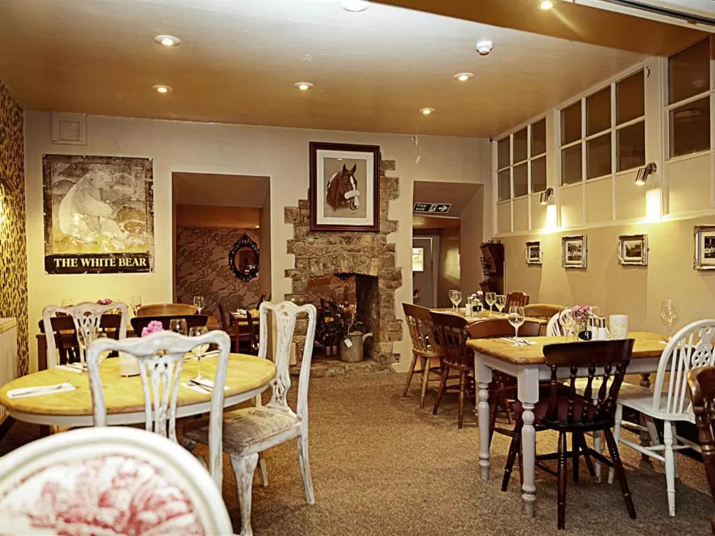 Dining area in The White Bear