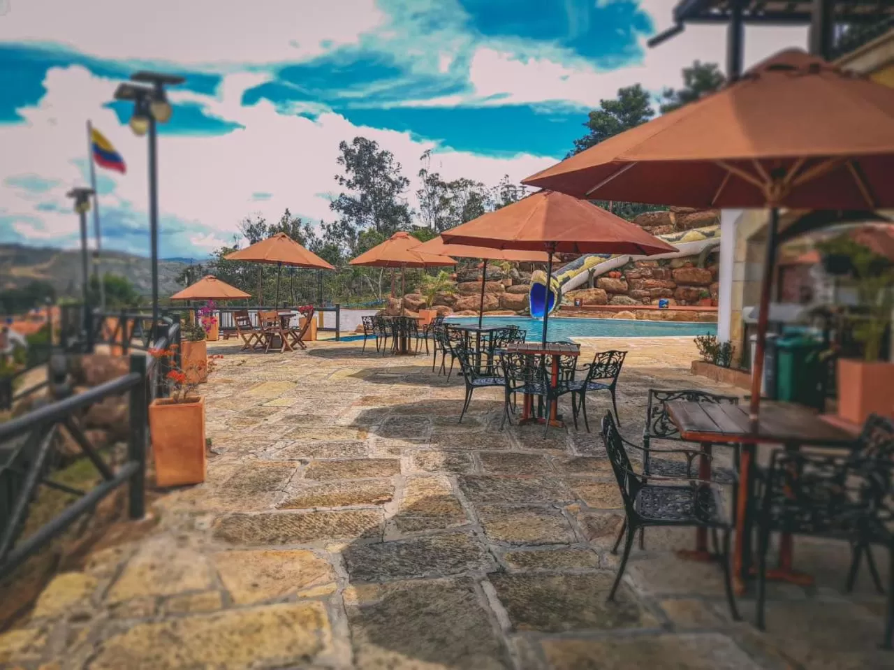 Patio in Hotel Las Rocas Resort Villanueva