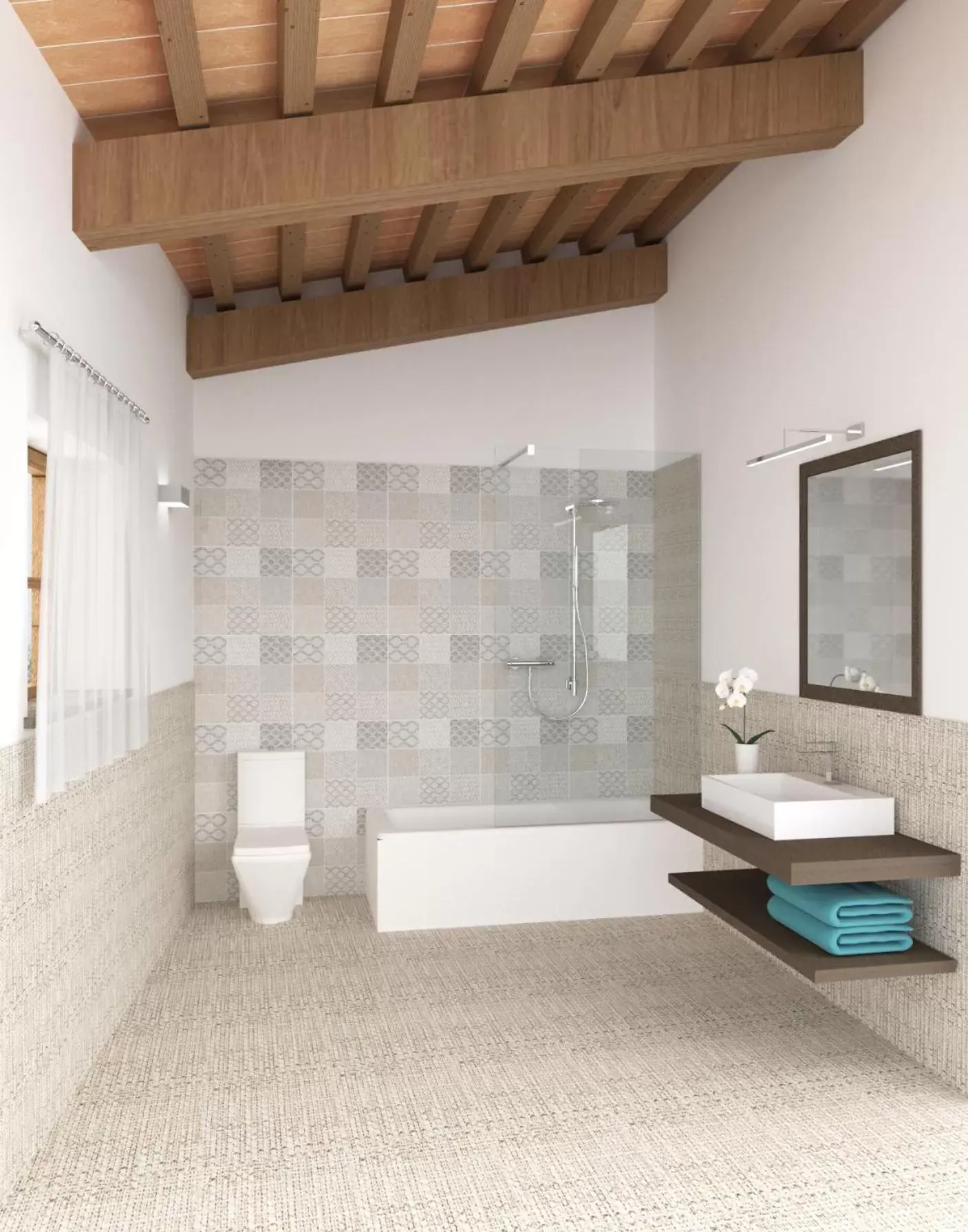 Shower, Bathroom in Villa Tolomei Hotel & Resort