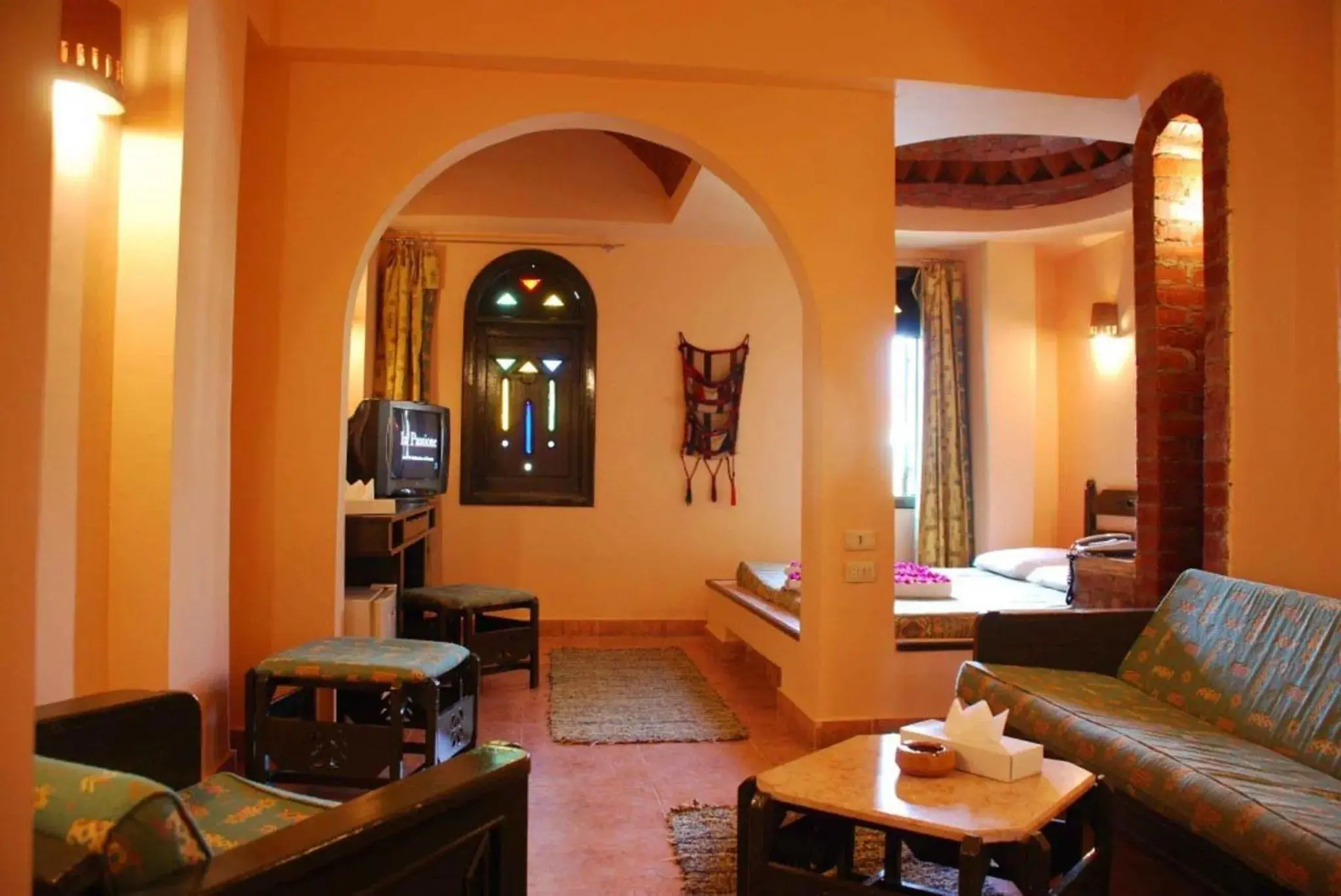 Living room, Seating Area in Amar Sina Boutique Egyptian Village