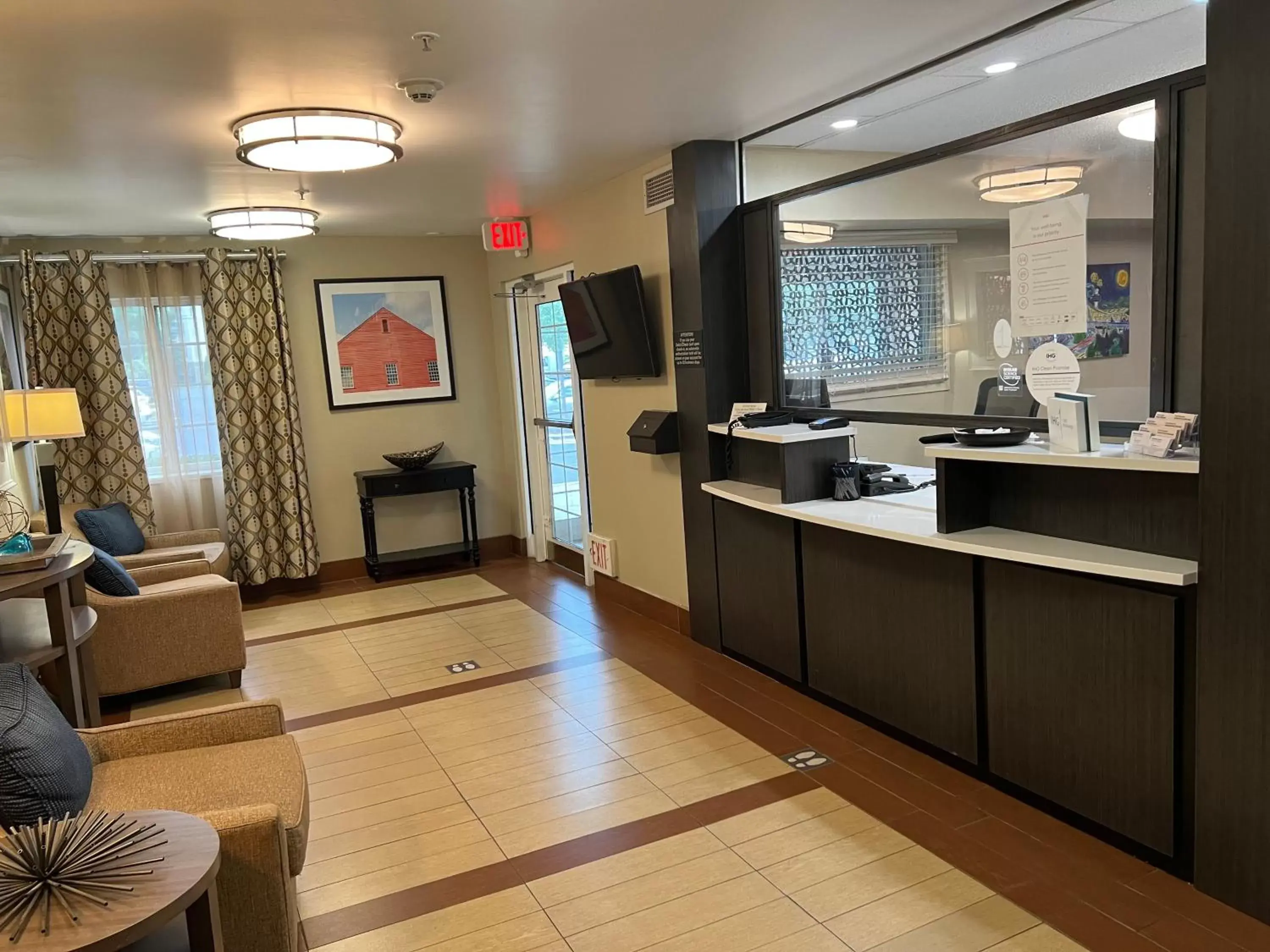 Lobby or reception, Lobby/Reception in Candlewood Suites Washington-Dulles Herndon, an IHG Hotel