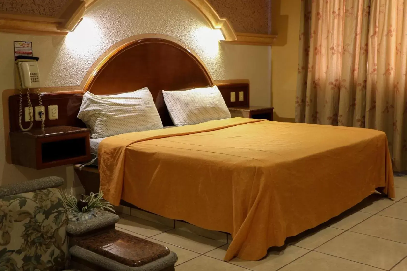 Bed in Motel Caribe