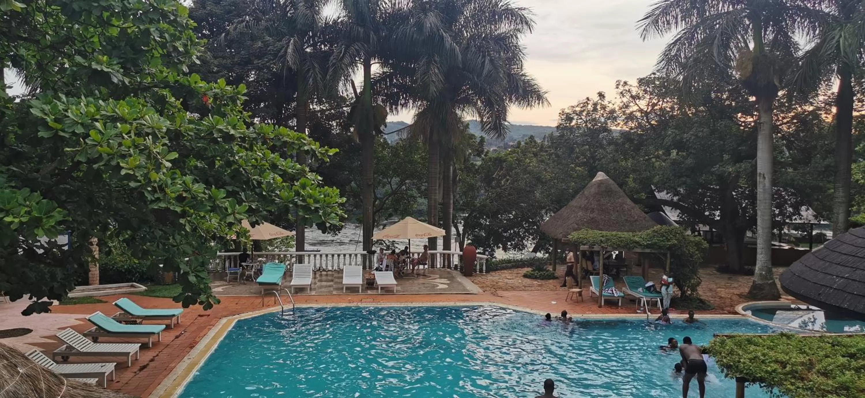 Swimming pool in Jinja Nile Resort