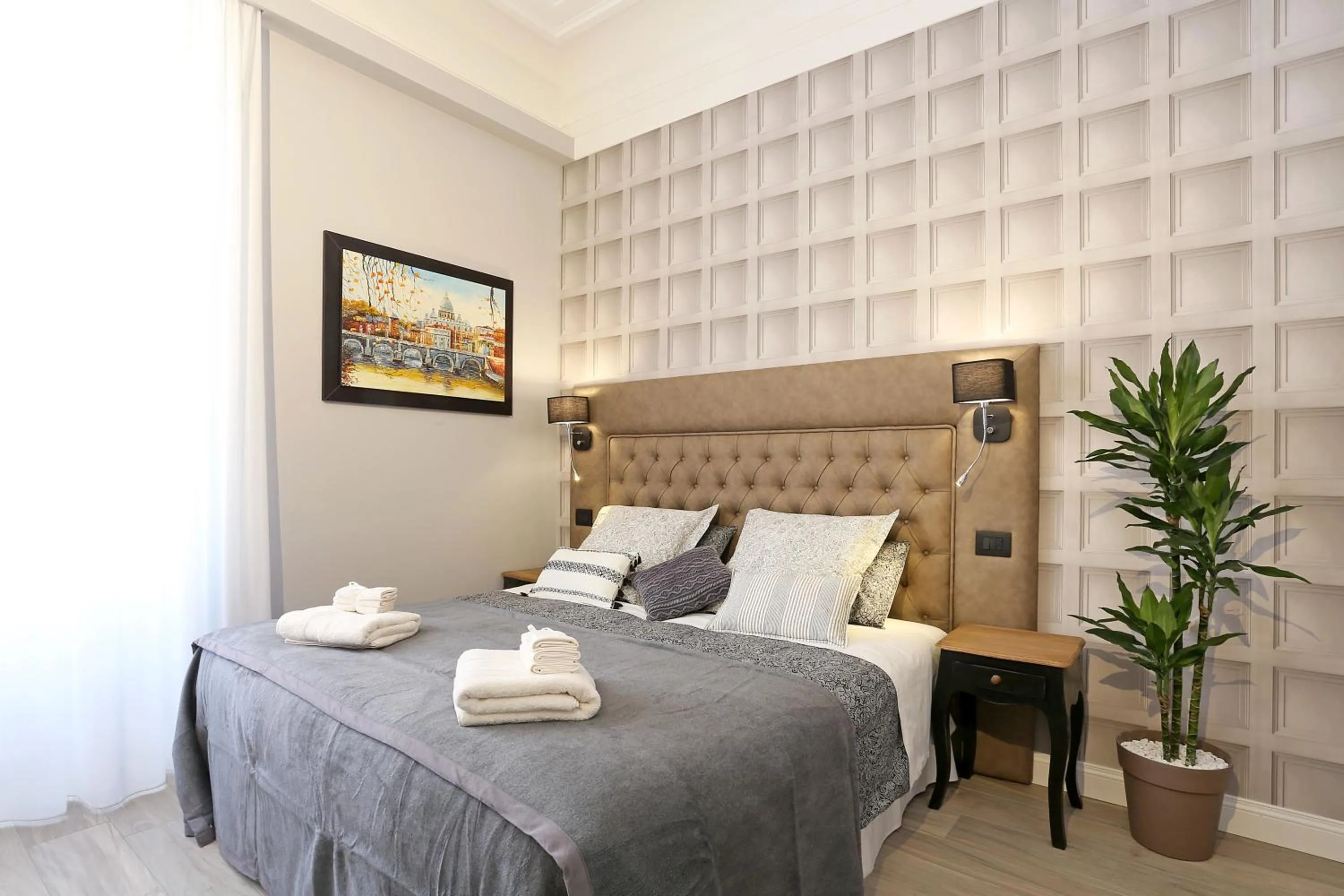 Photo of the whole room, Bed in Capricci Romani