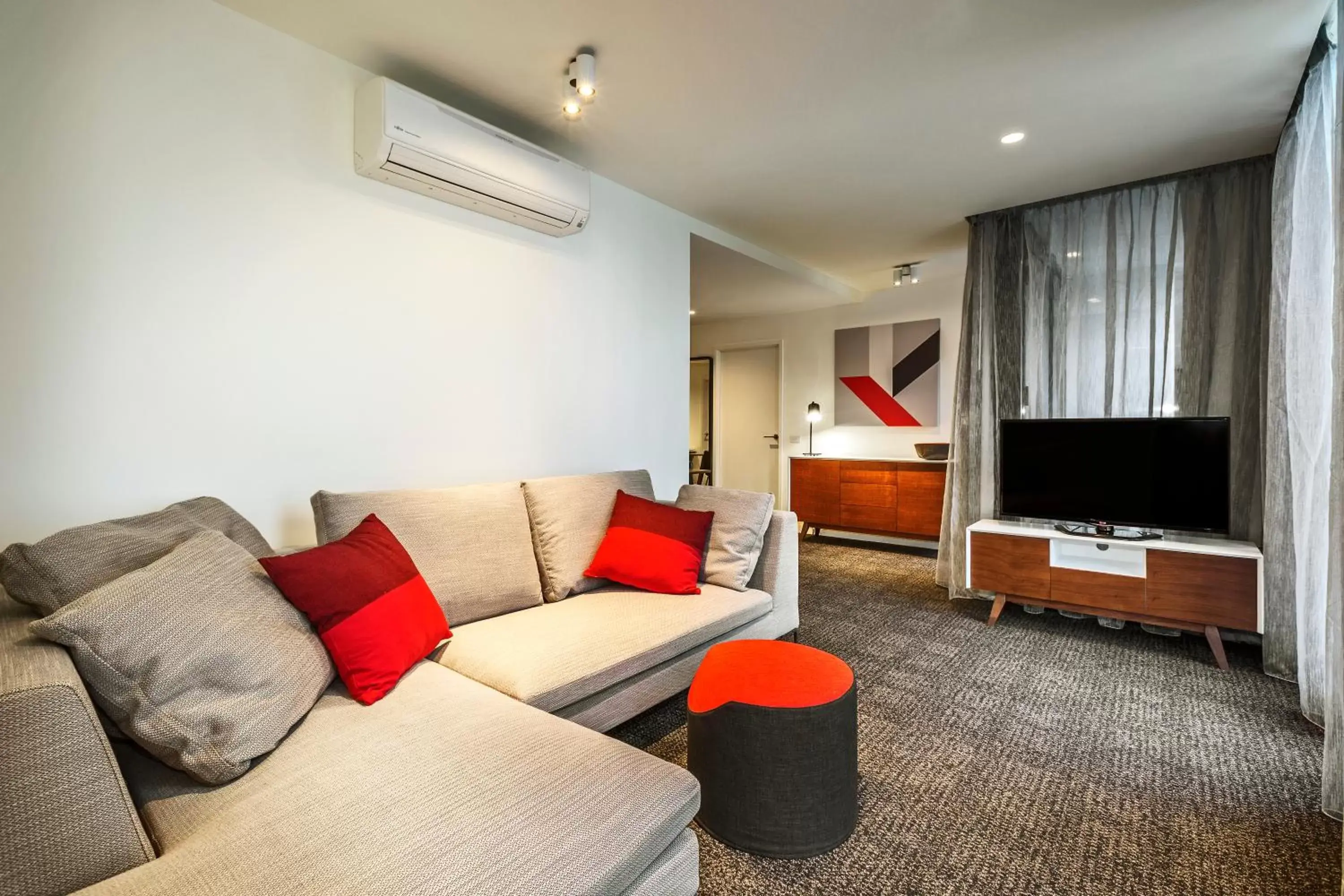 Living room, Seating Area in Corporate Living Accommodation Abbotsford