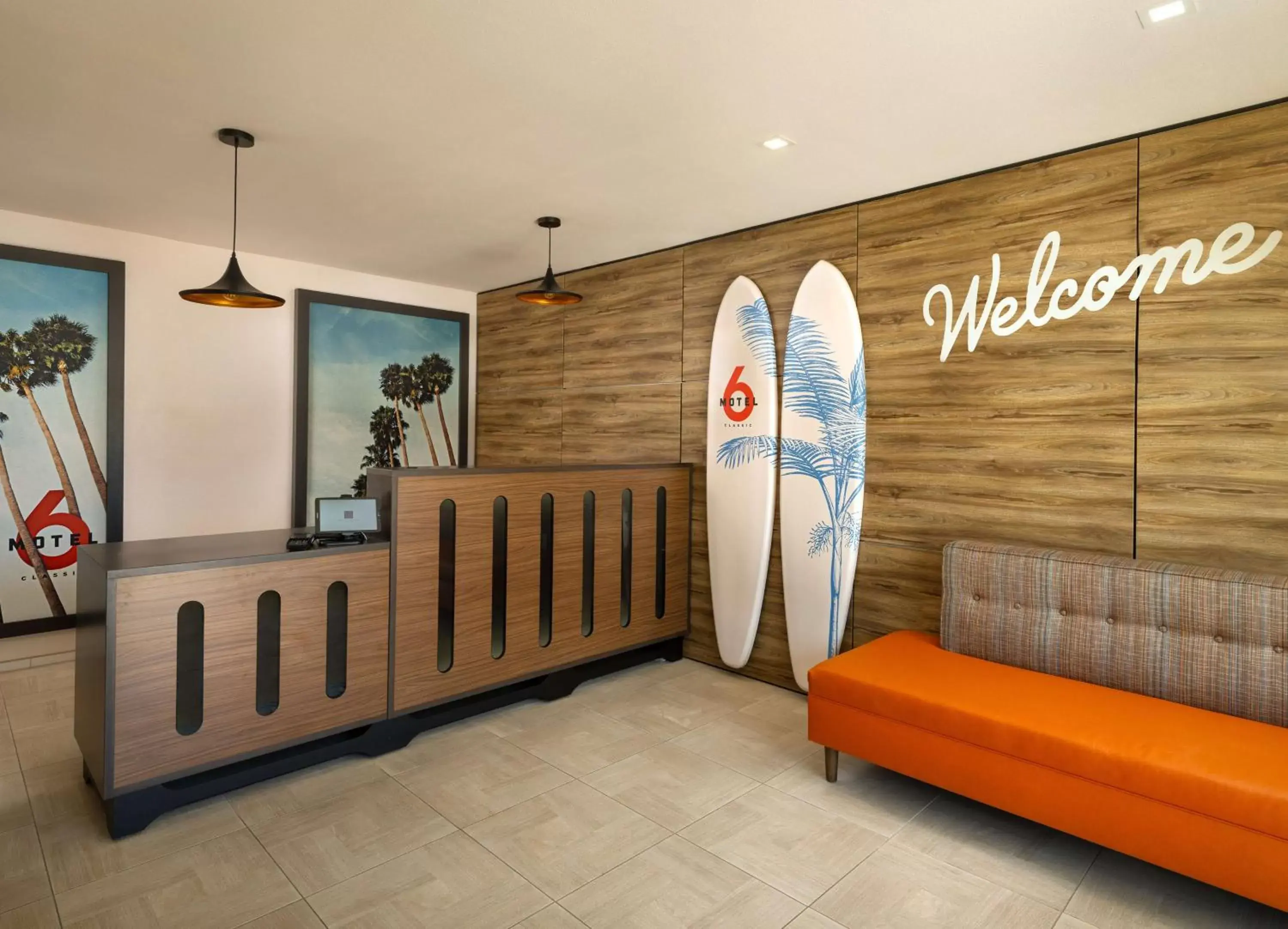 Lobby or reception, Lobby/Reception in Motel 6-Santa Barbara, CA - Beach