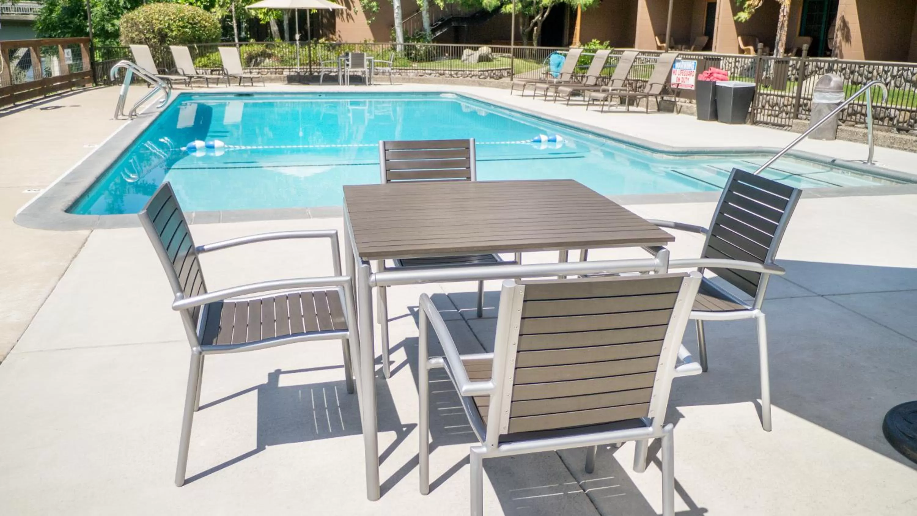 Swimming pool in The Lodge at Riverside