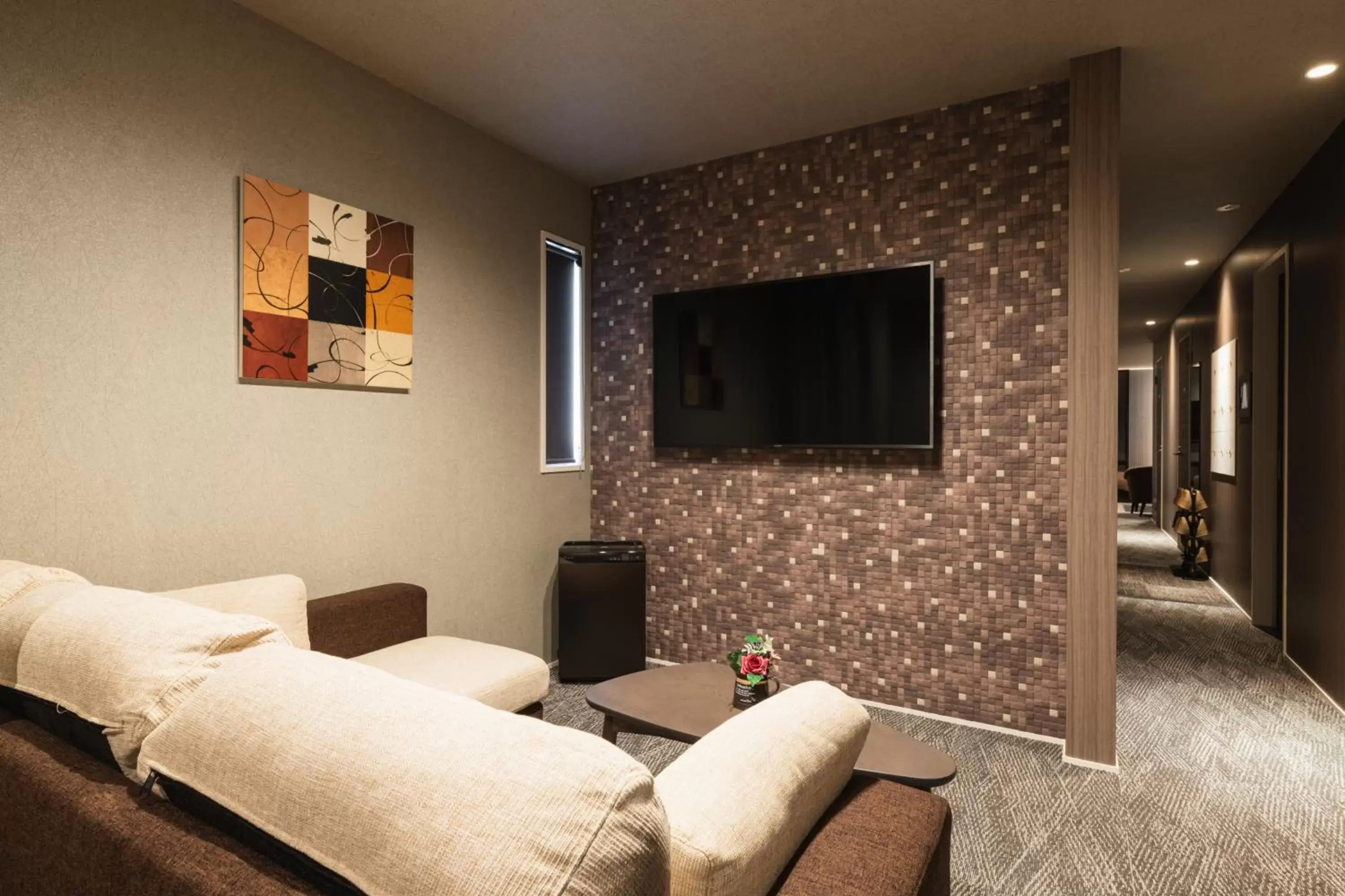 Photo of the whole room, TV/Entertainment Center in GRAND BASE Hakata Naraya