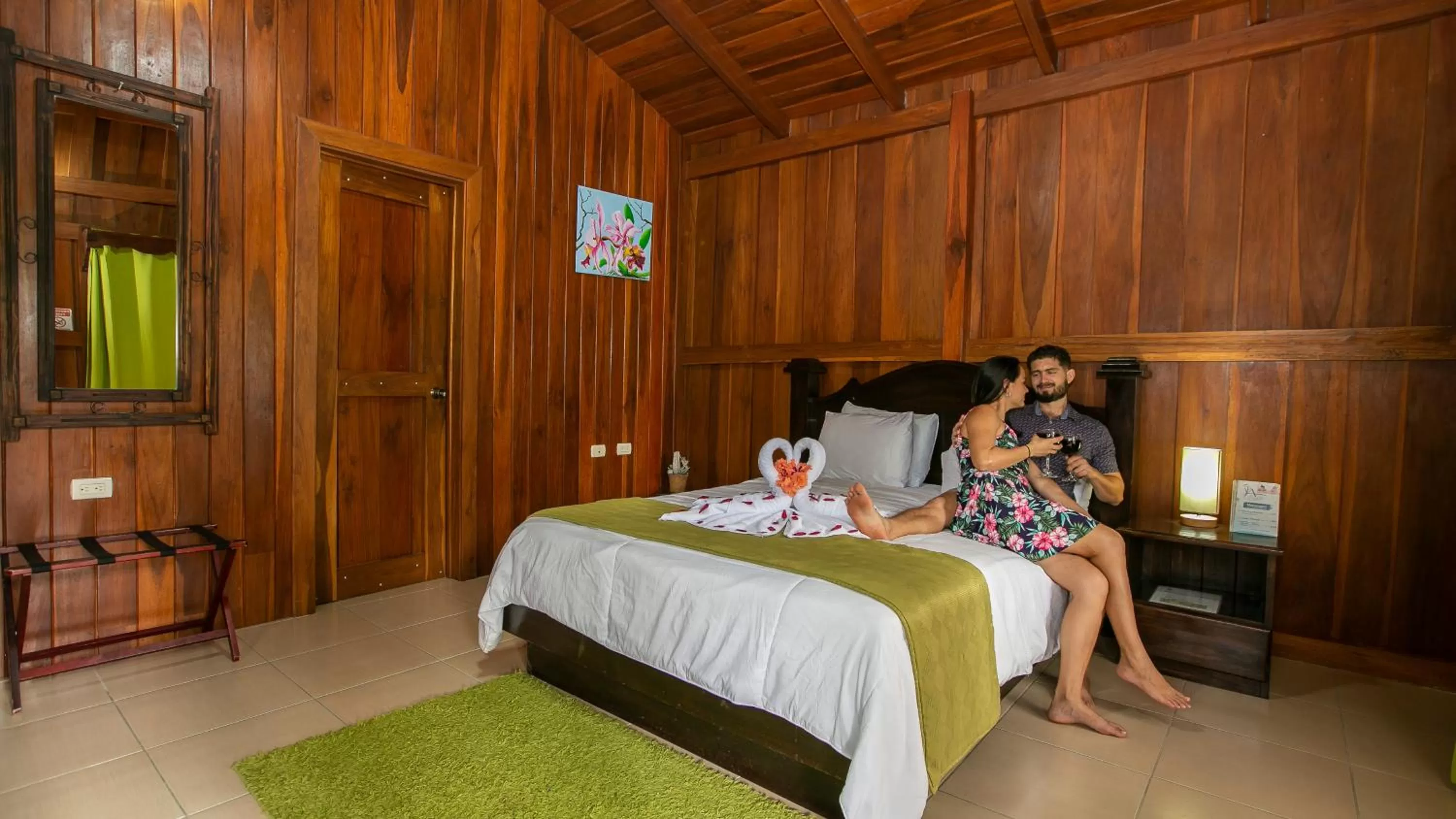 Bed in Hotel Rancho Cerro Azul