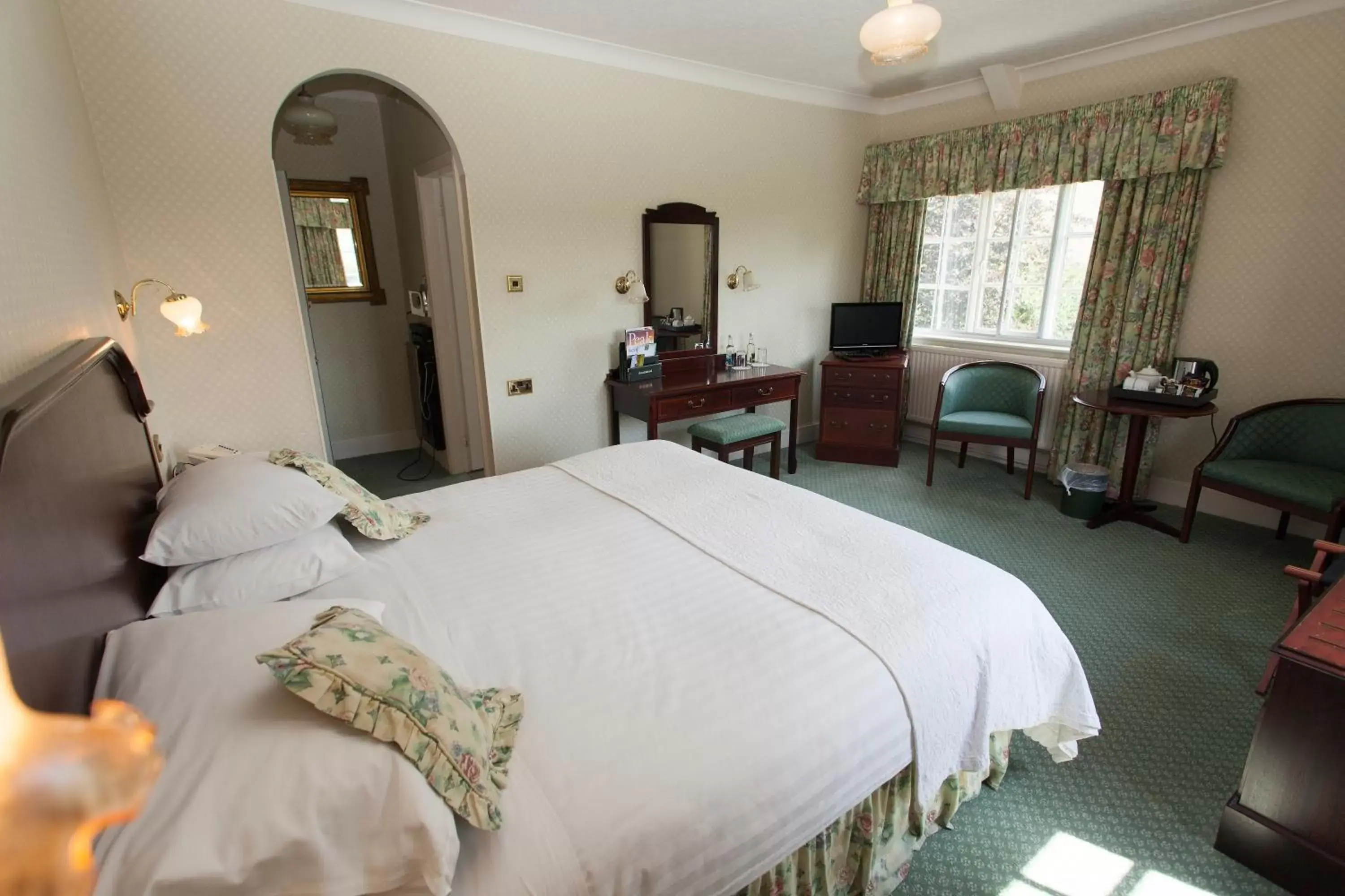 Bedroom, Bed in The Izaak Walton Country House Hotel