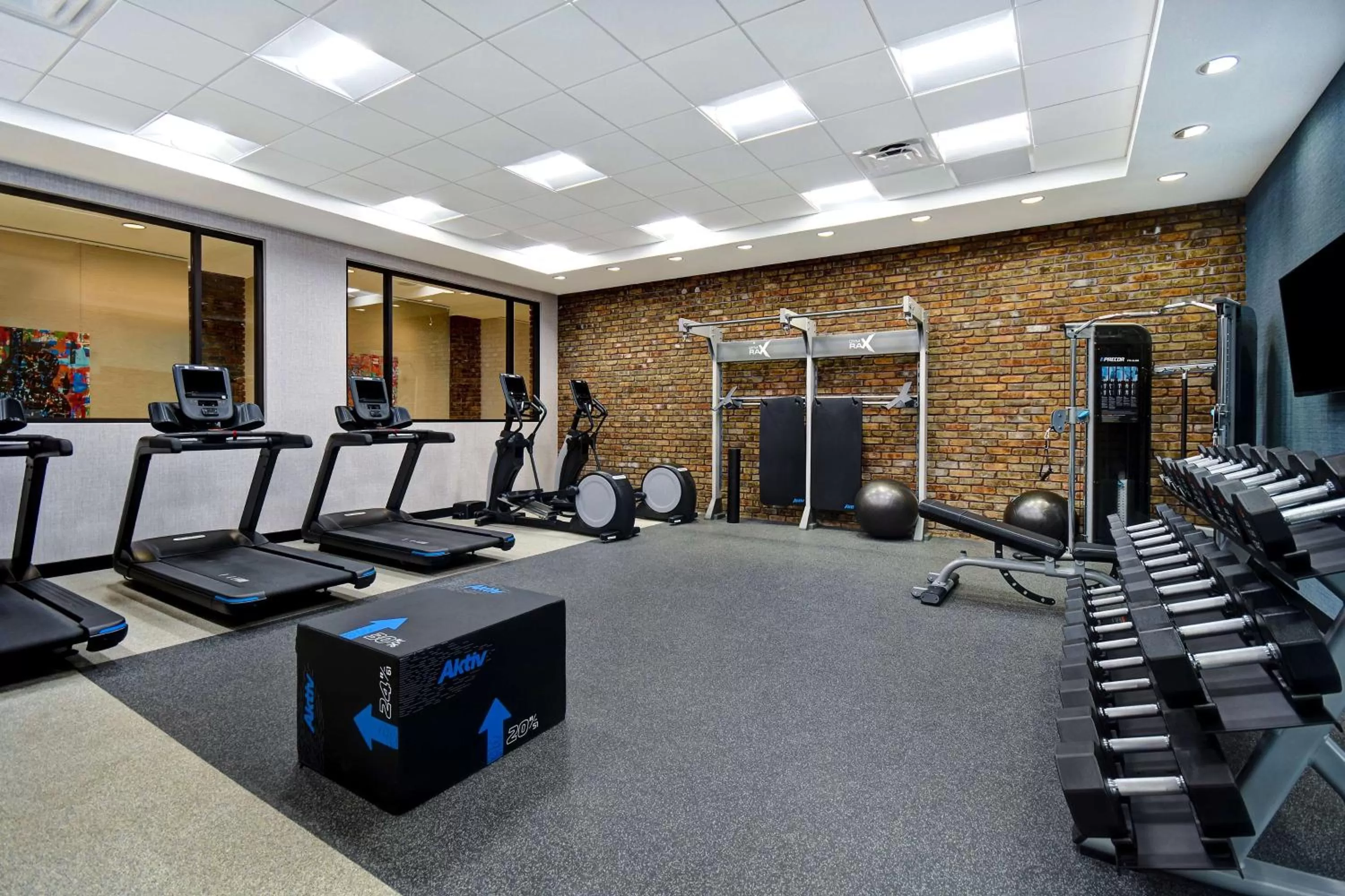 Fitness centre/facilities in Hilton Garden Inn Kalamazoo Downtown