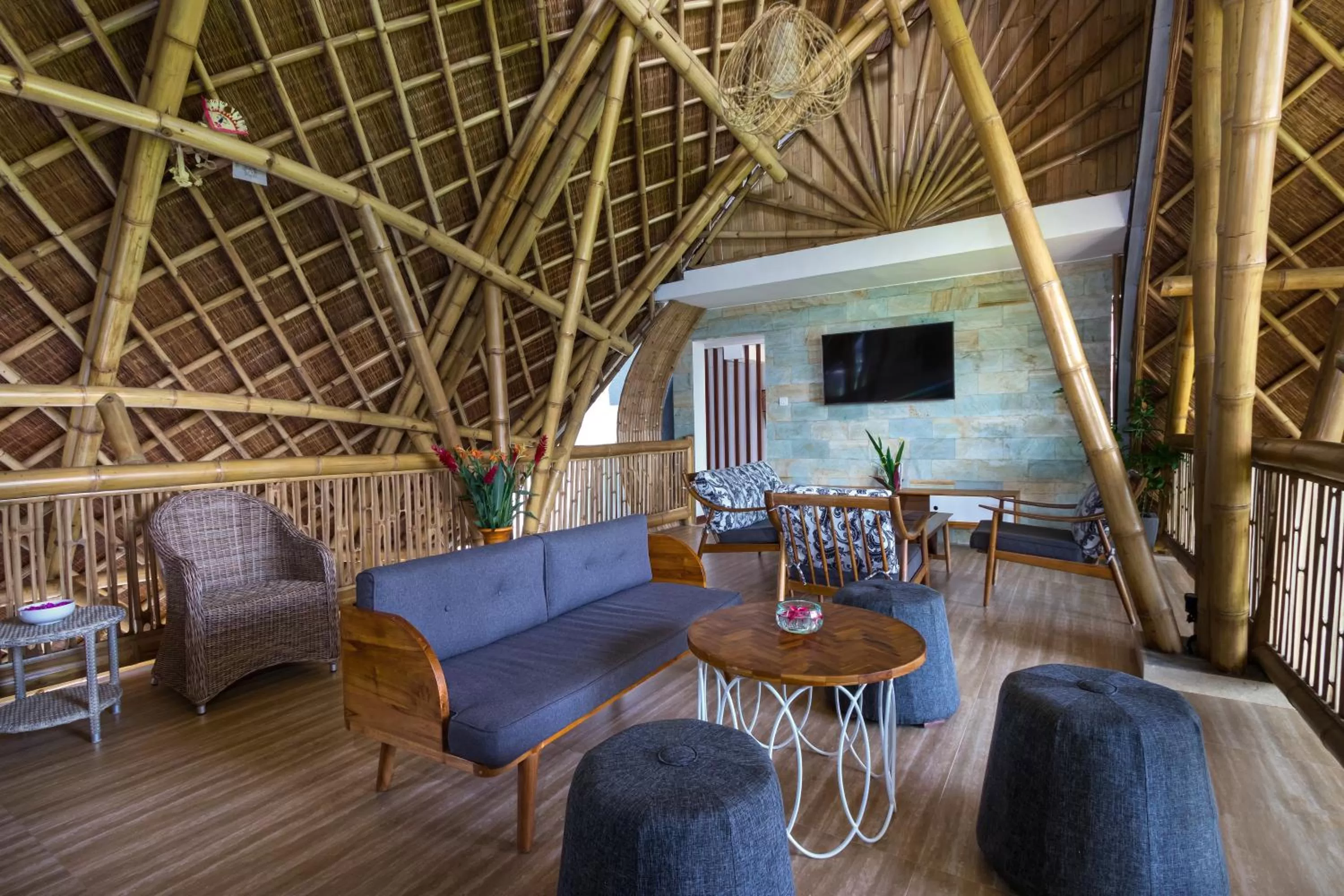 Lounge or bar in Wadari Retreat Villa Ubud