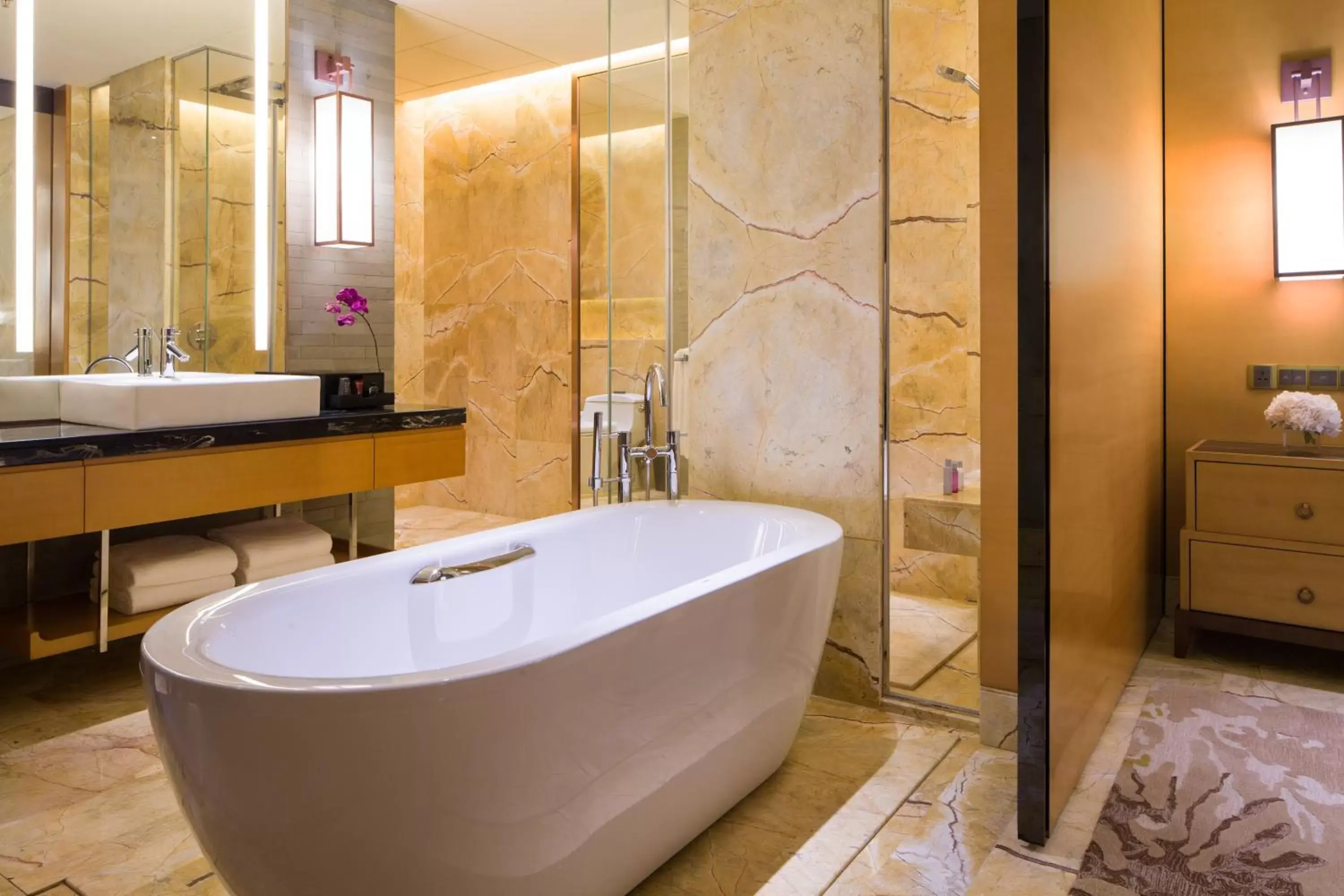 Shower, Bathroom in Haikou Marriott Hotel