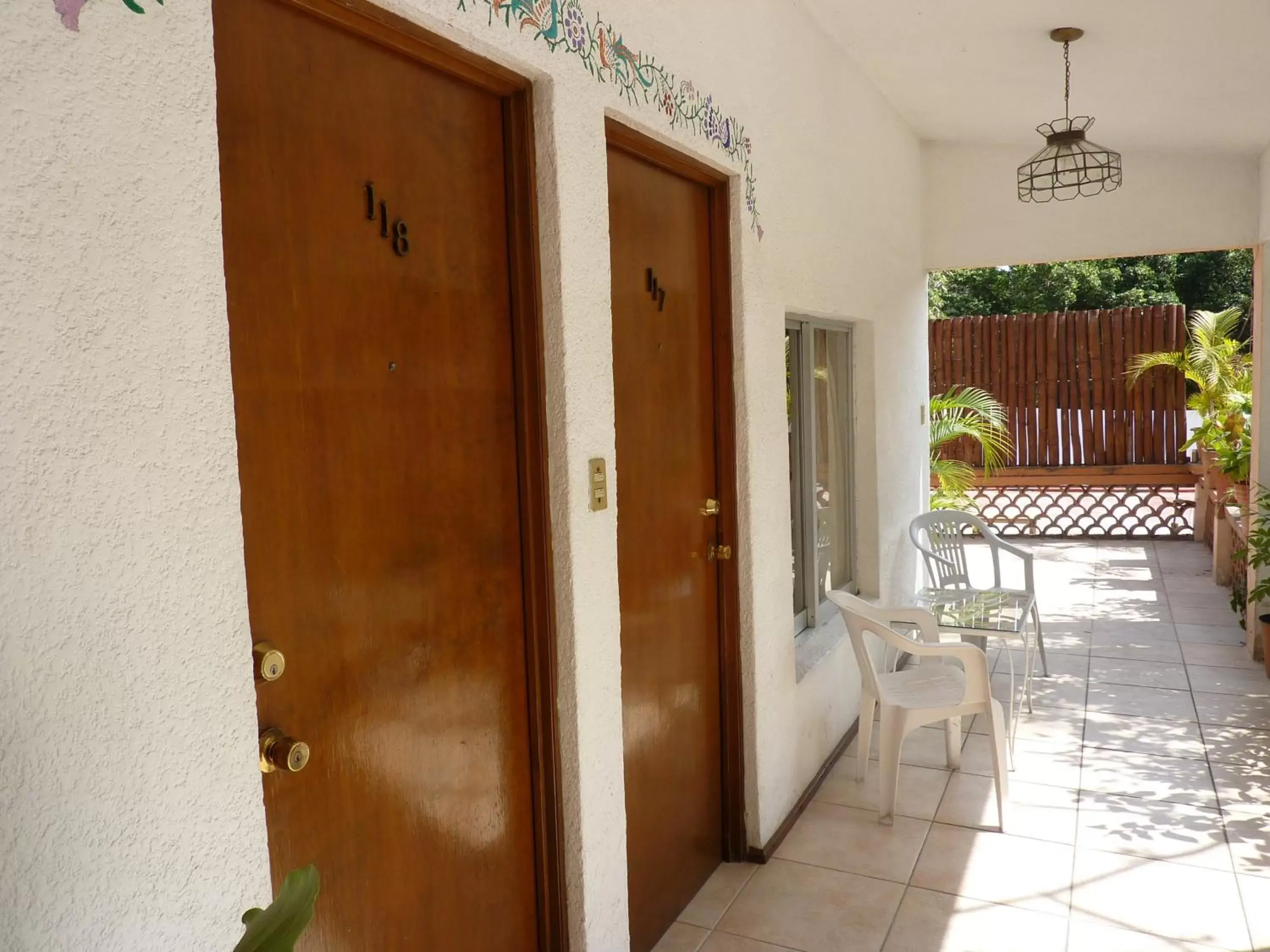 Patio in Hotel Bajo el Volcan