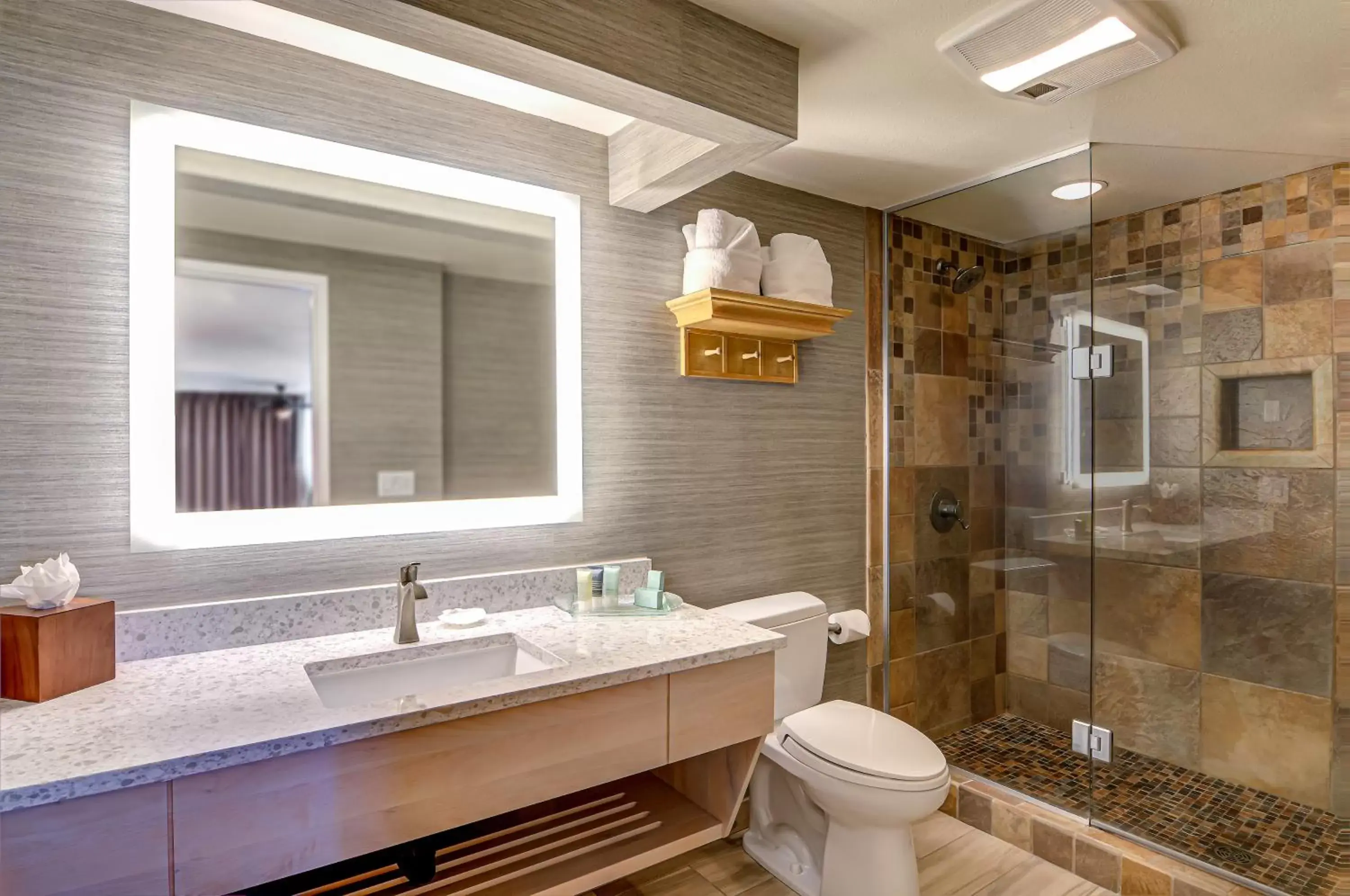 Bathroom in Hallmark Resort in Cannon Beach